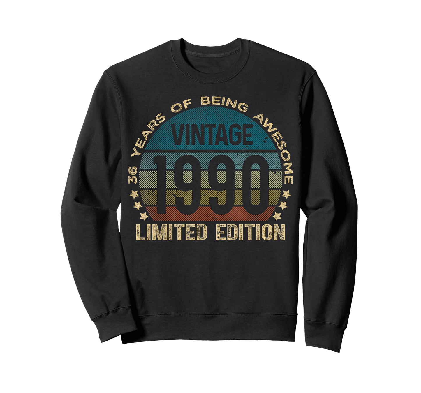 36 Year Old Gifts Vintage 1990 Limited Edition 36th Birthday T-Shirt
