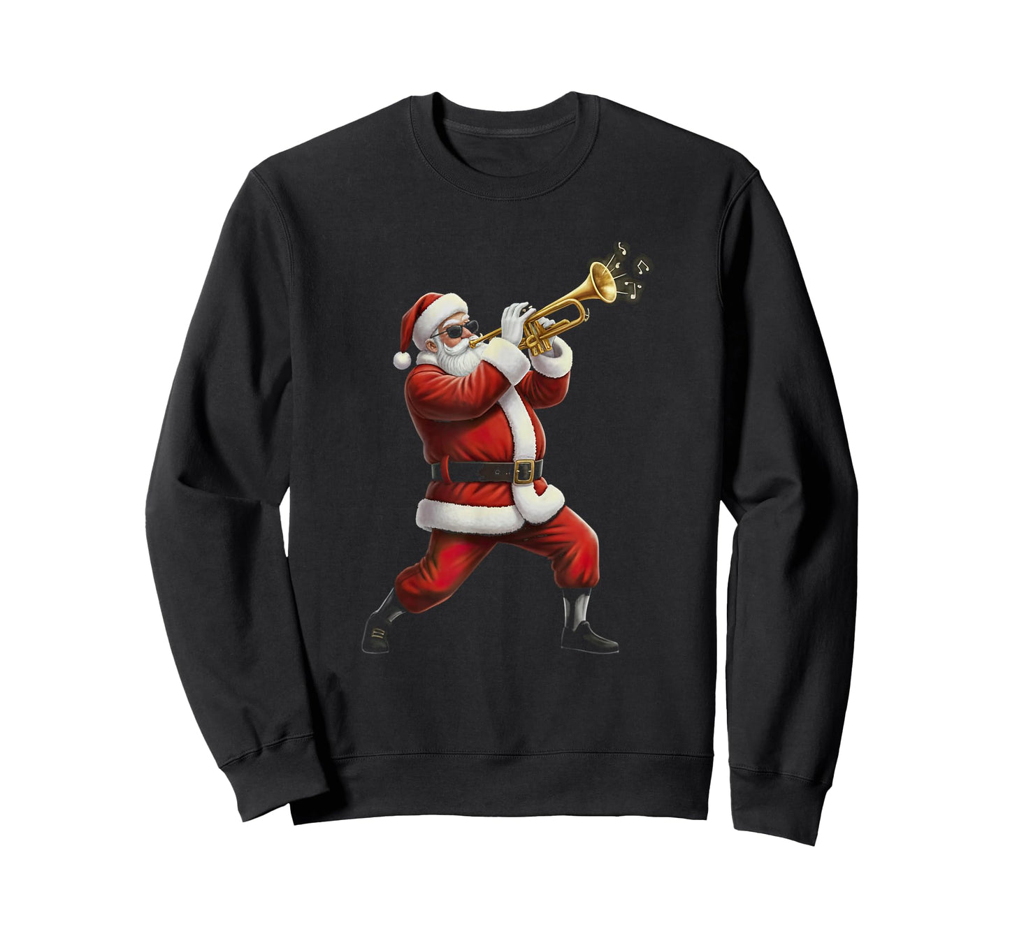 Funny Trumpet Santa Christmas Graphic Player Trumpetist T-Shirt