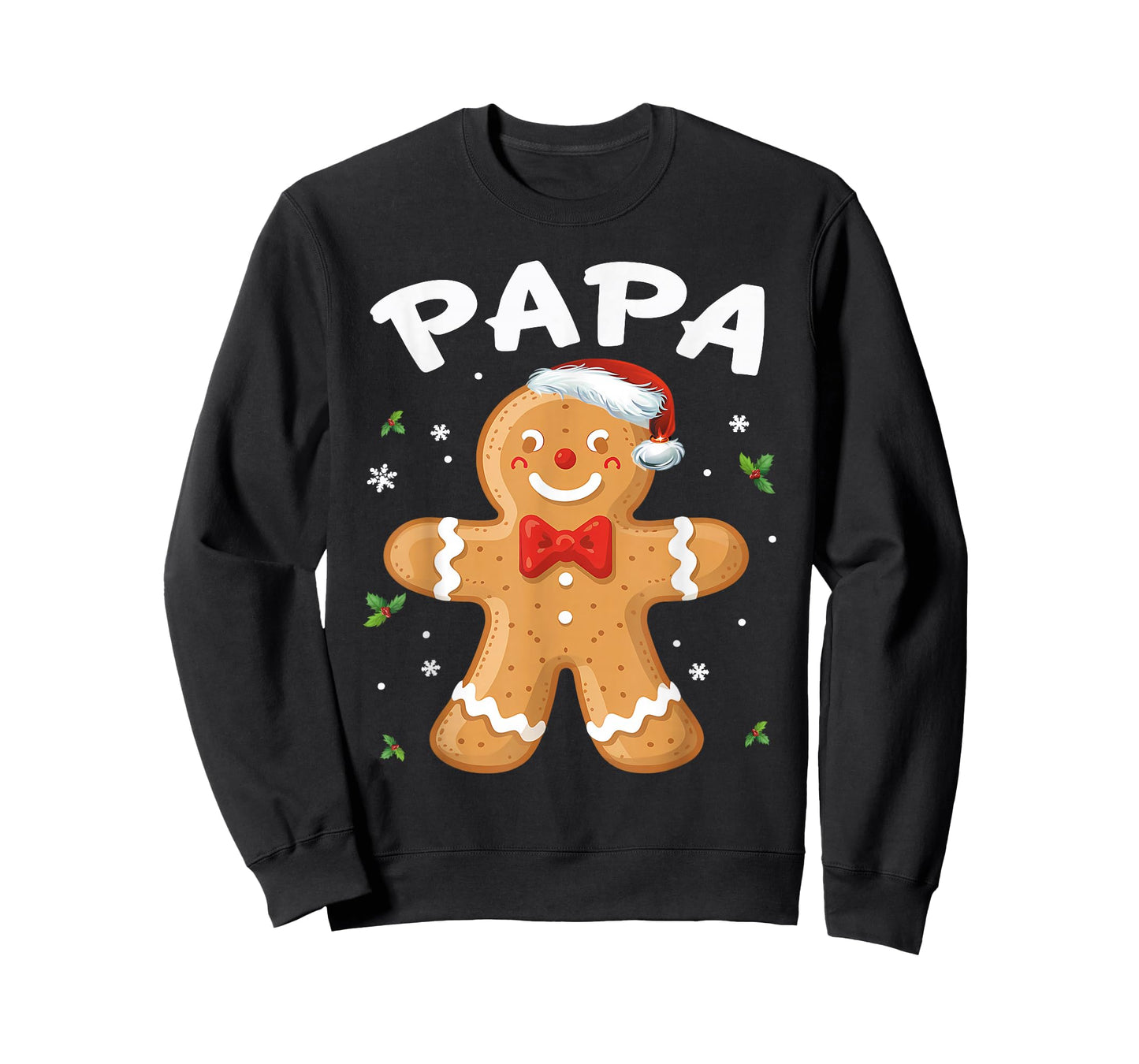 Papa Gingerbread Cookie Family Christmas Matching Holiday T-Shirt