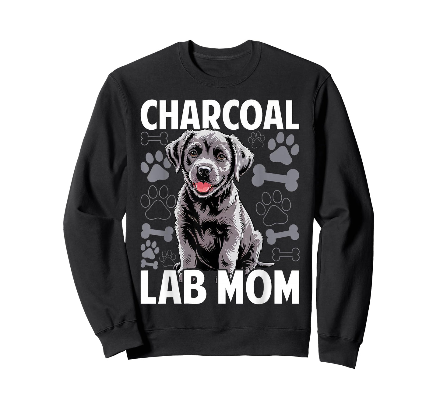 Charcoal Lab Mom Women Labrador Retriever T-Shirt