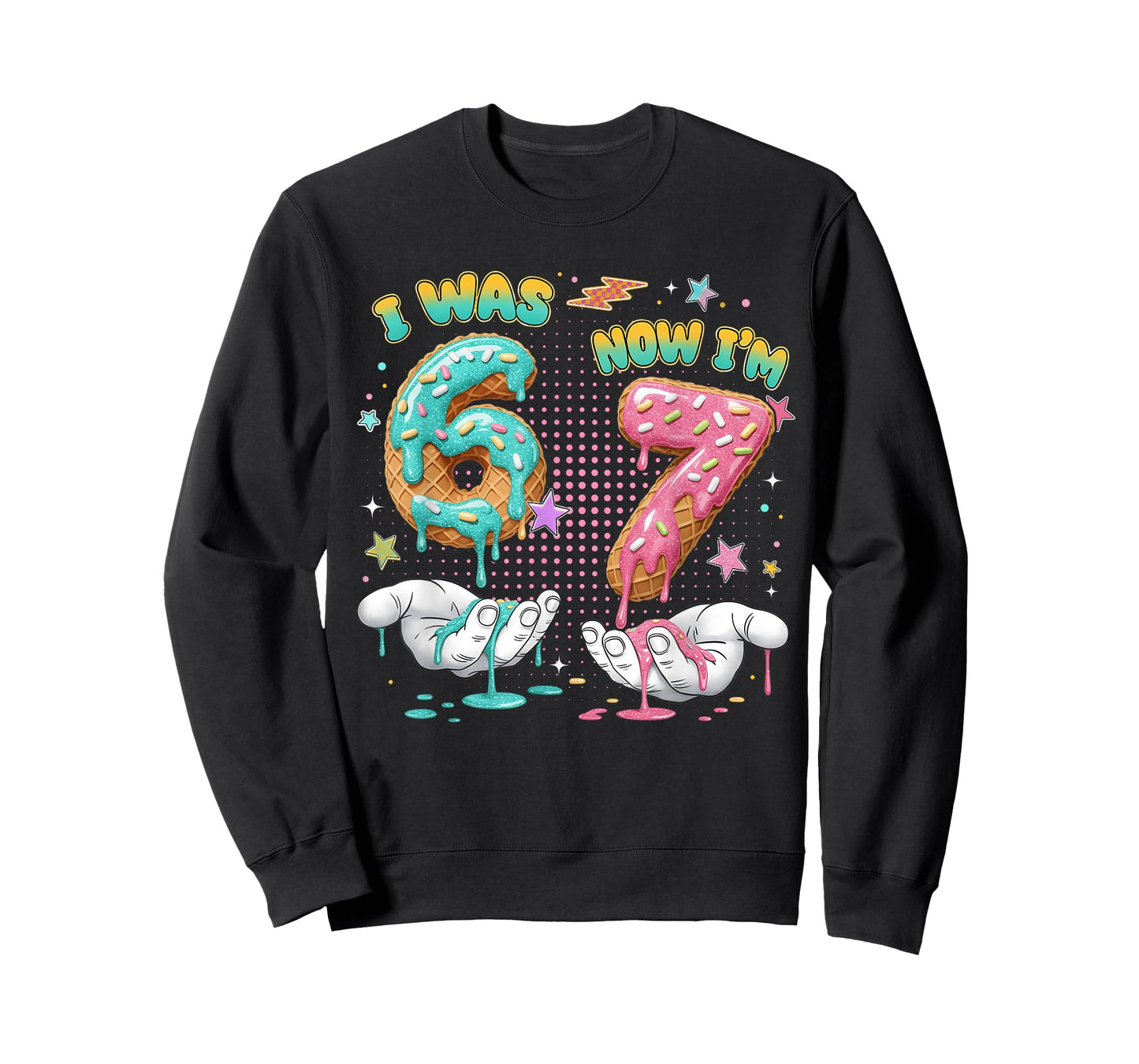 7 Year Old Birthday Funny I was 6 Now I'm 7 Boy Girl Kid T-Shirt