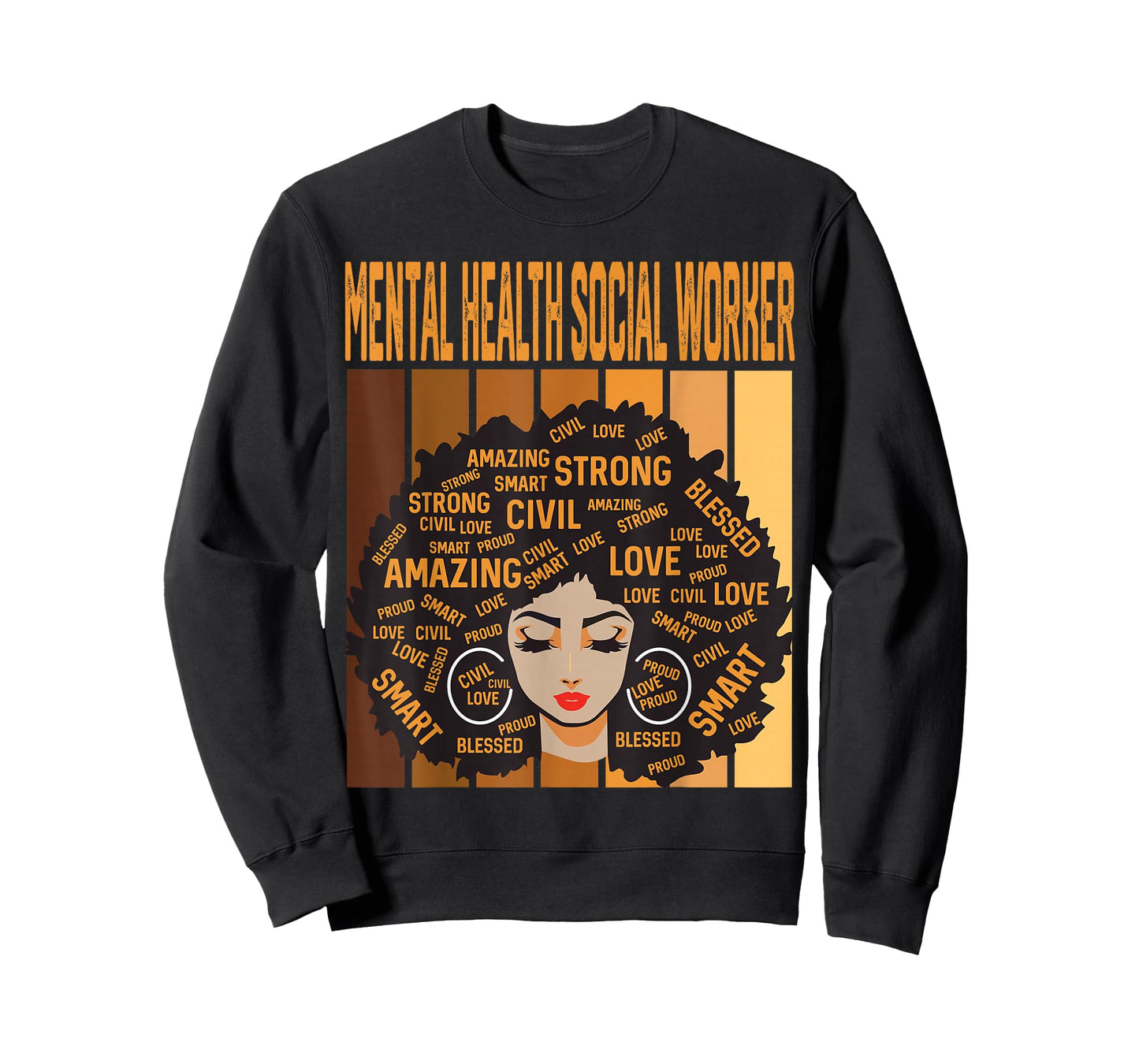 Mental Health Social Worker Black History Month Pride T-Shirt