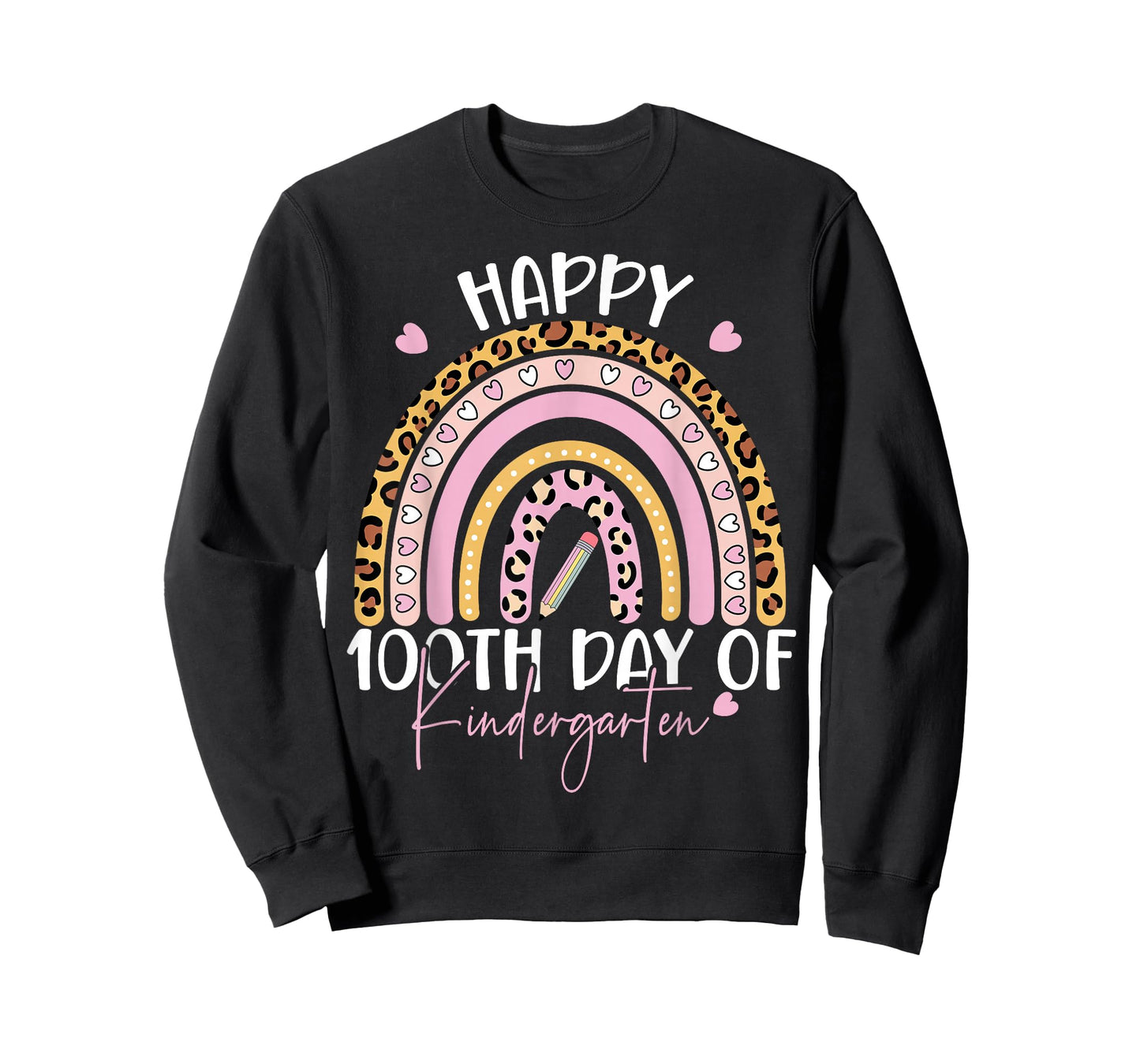 Happy 100th Day of Kindergarten Teacher 100th Days of School T-Shirt