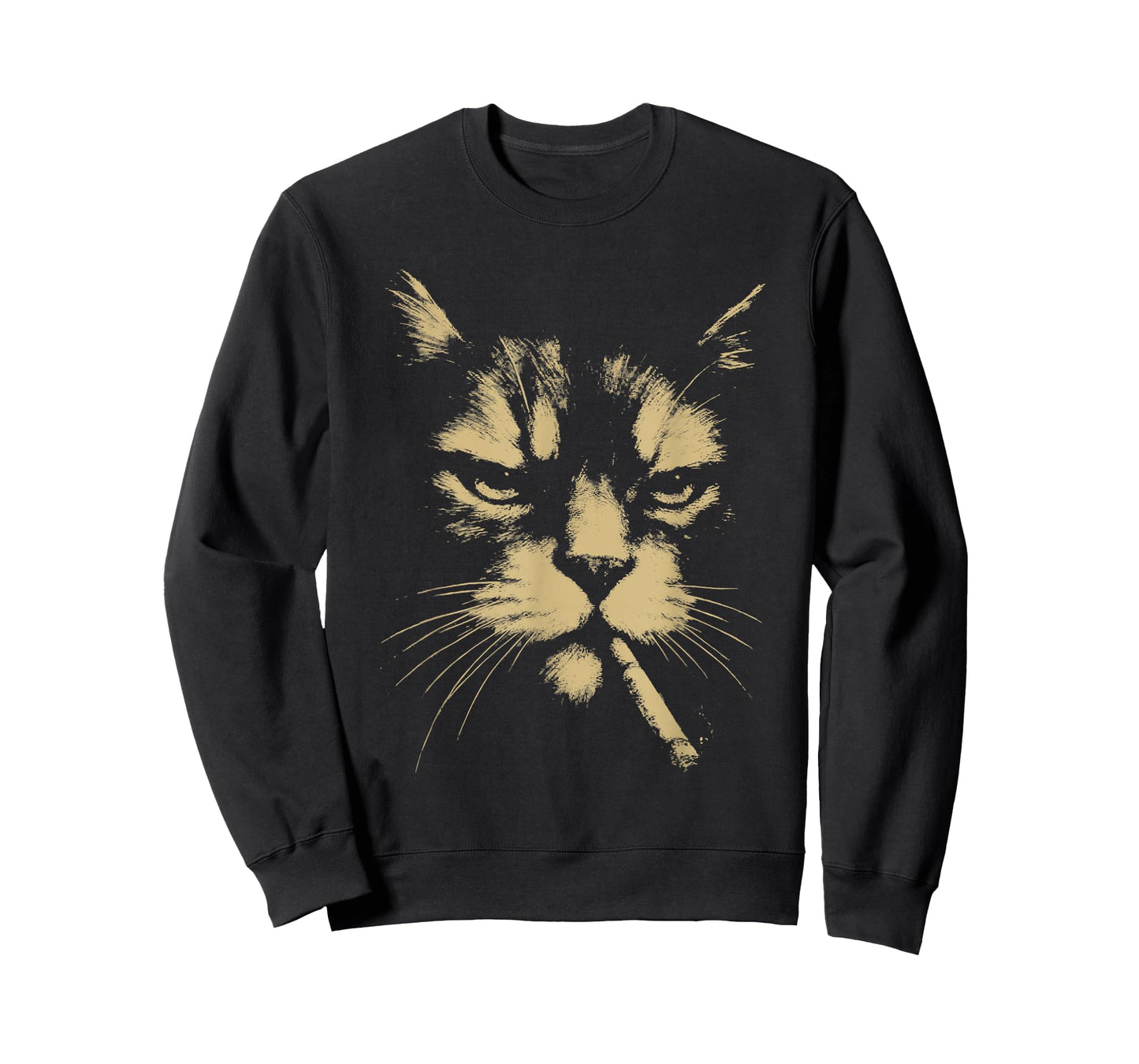 Funny Smoking Cat, Cigarette Kitty Gen Z Meme, Cat Lover T-Shirt