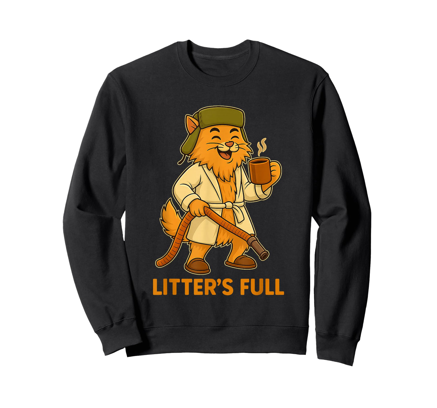 Funny Christmas Vacation Litter s Full Cat Parody Tee T-Shirt