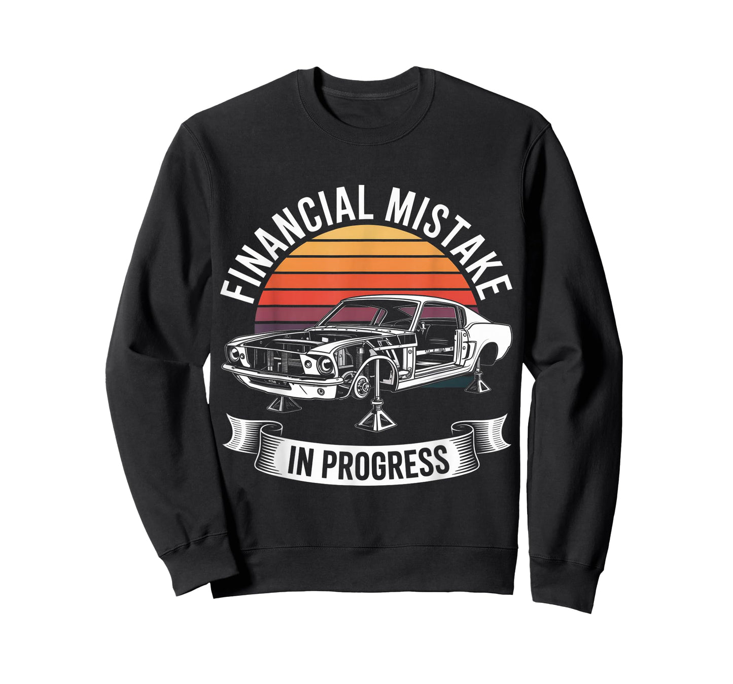Classic 1960s Muscle Car Financial Mistake in Progress T-Shirt