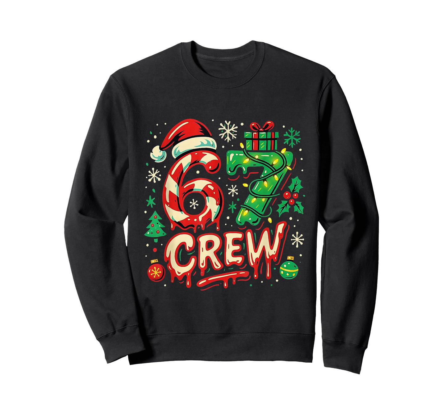 67 Crew Matching Christmas Family Meme Holiday Design T-Shirt