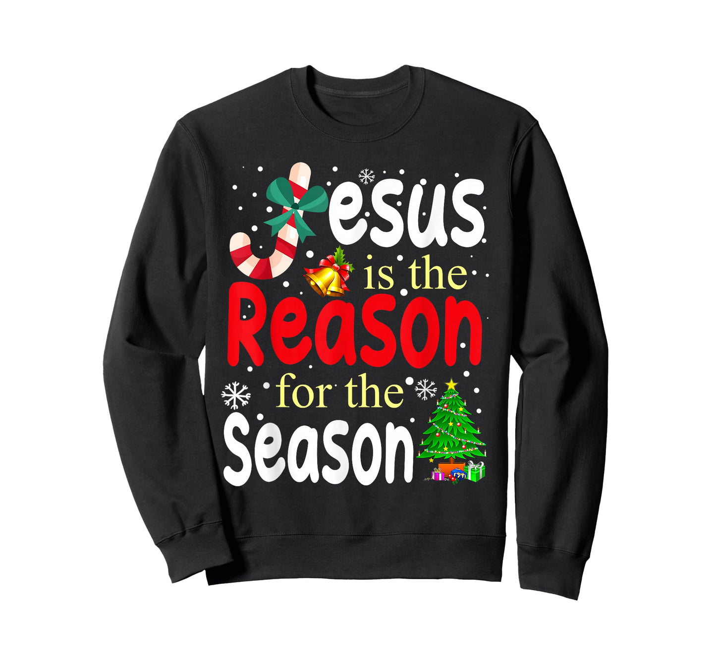 Jesus is The Reason for The Season Christian Christmas Xmas T-Shirt