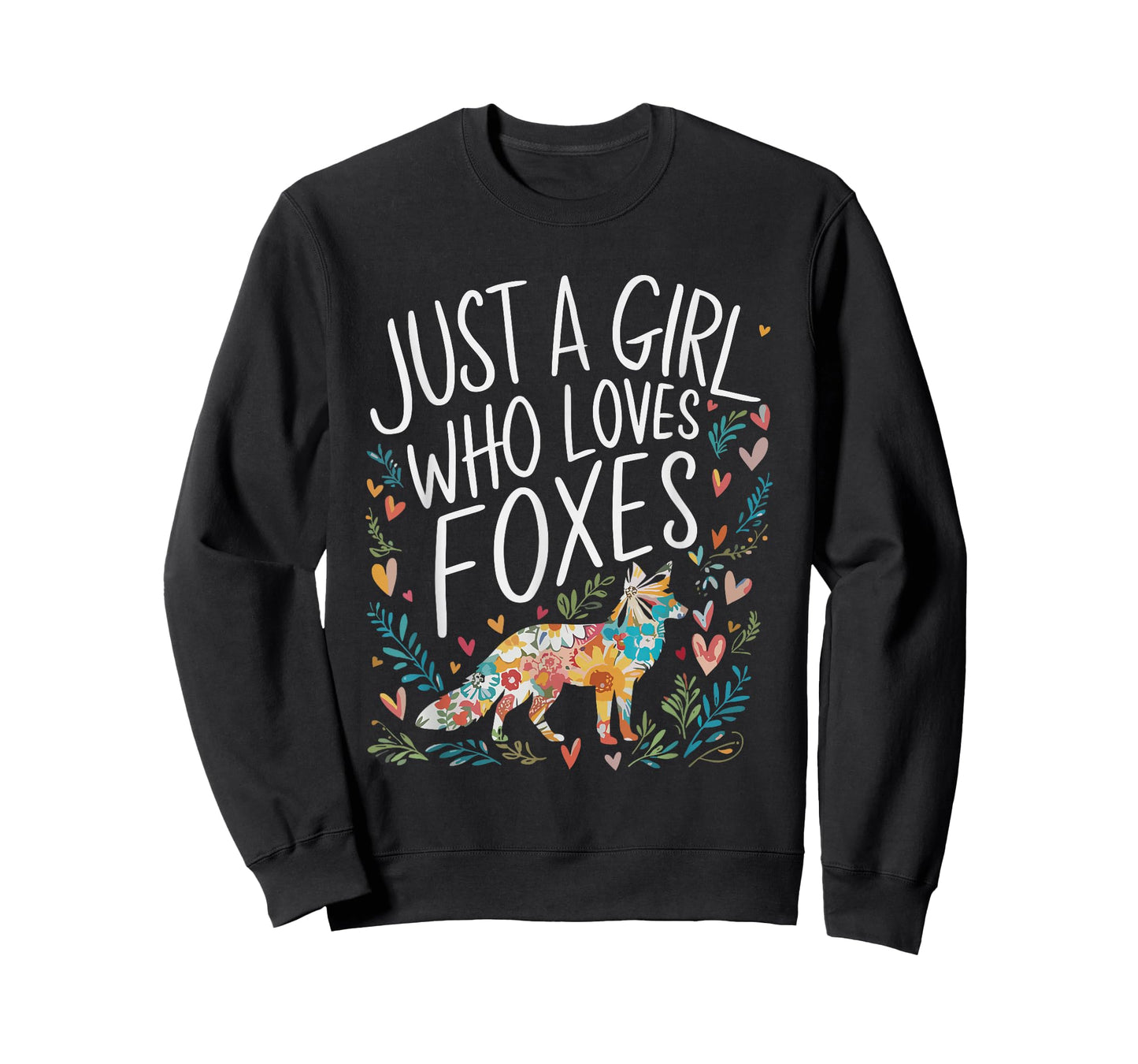 Cute Just A Girl Who Loves Foxes Men Women Girls T-Shirt