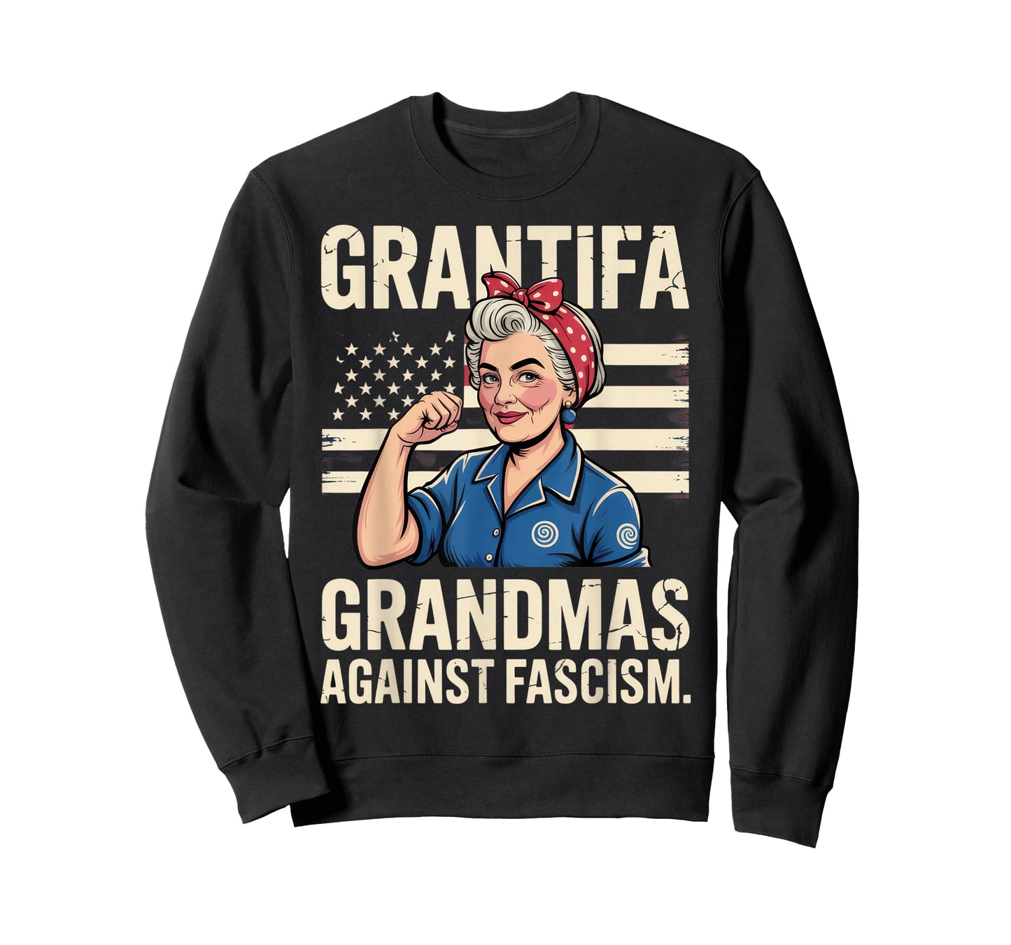 Grantifa Grandmas Against Fascism Patriotic Statement T-Shirt