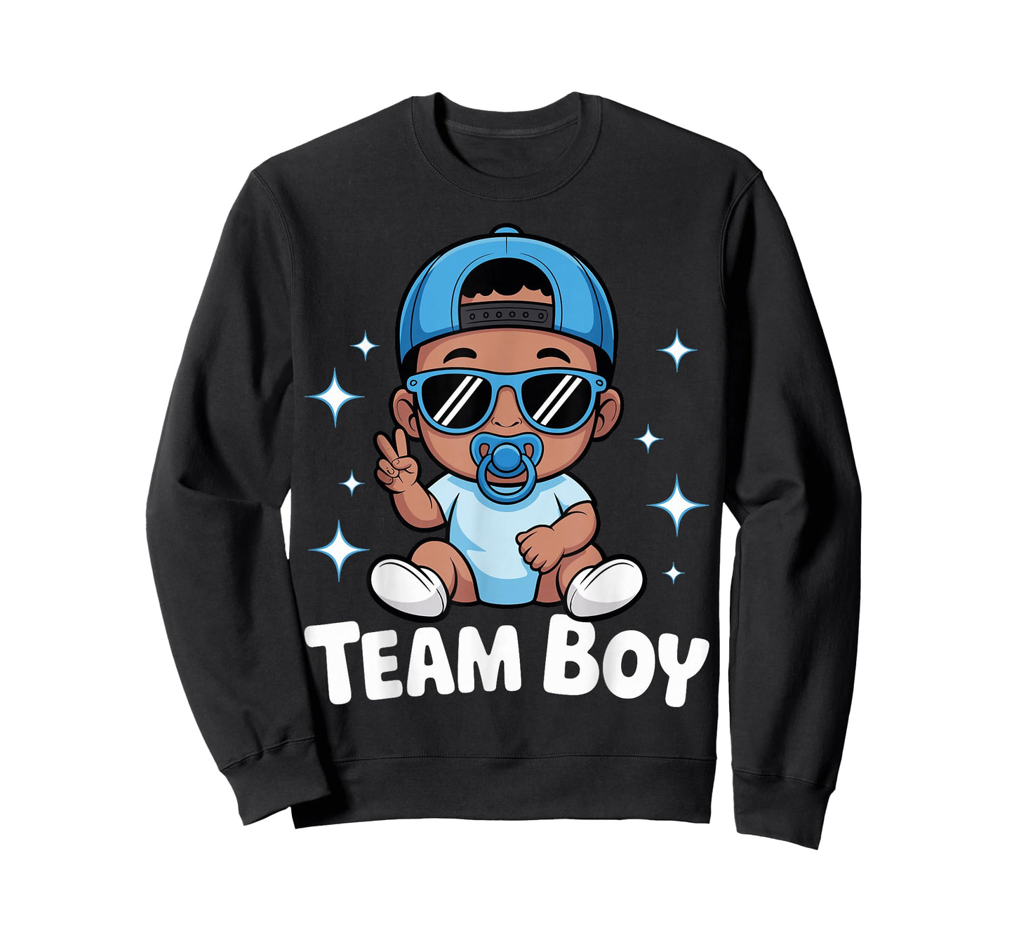 Team Boy Baby Announcement Gender Reveal Family Party T-Shirt