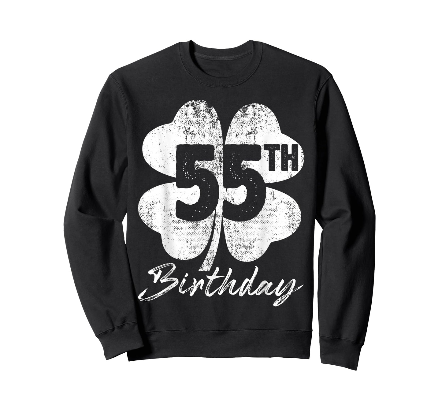 Funny 55th Birthday Shamrock St Patrick's Day Boys Girls T-Shirt