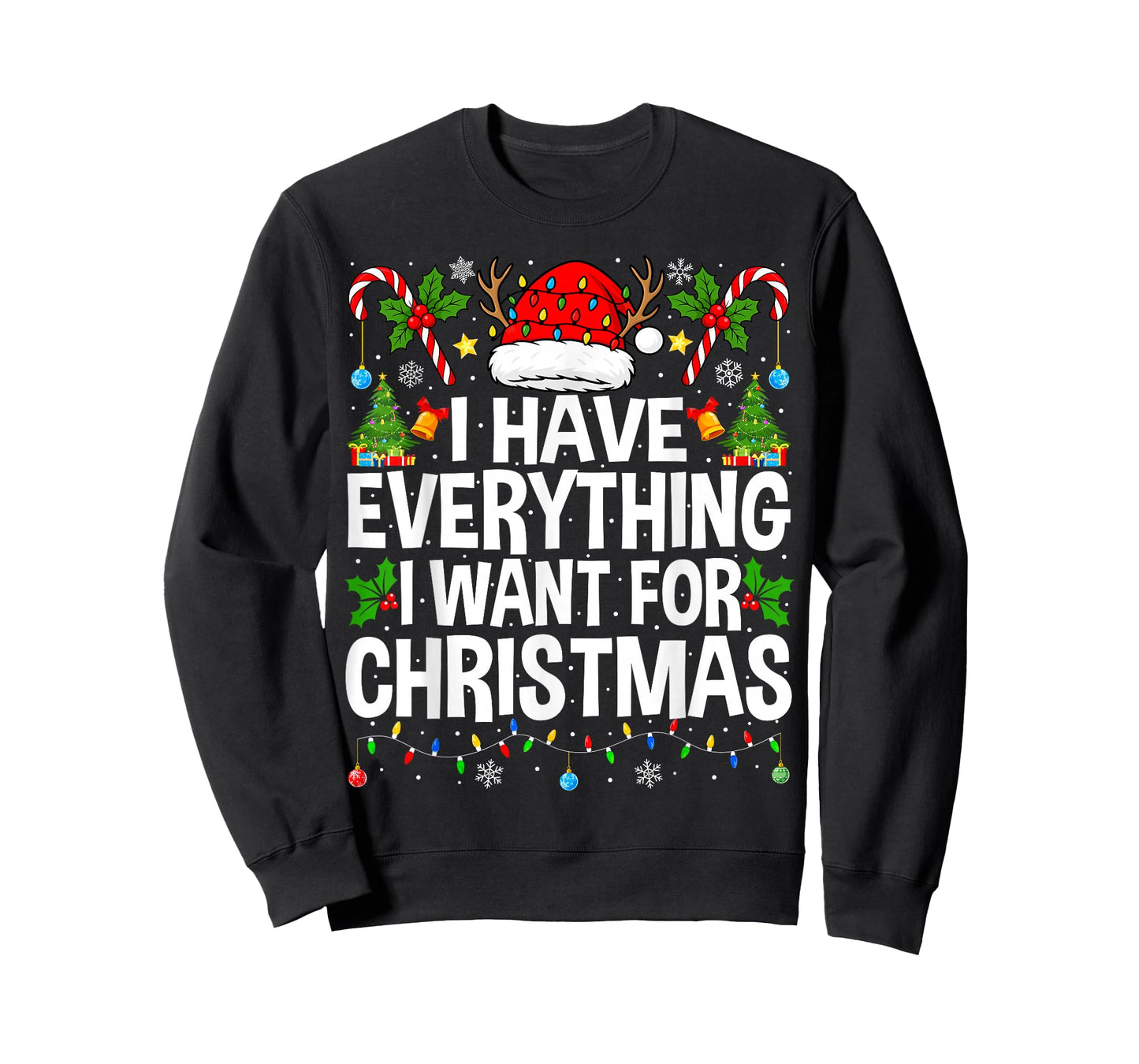 I Have Everything I Need Couples Pajamas Christmas Couple T-Shirt