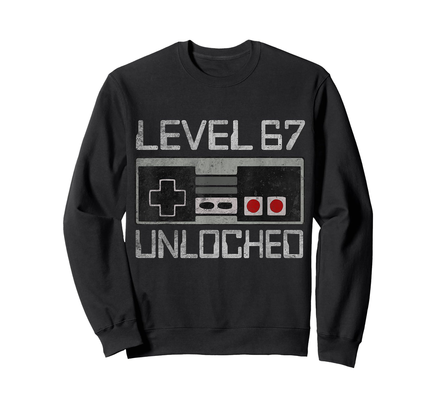 Funny Six Seven 6 7 Meme Gen Alpha Gamer Level 67 Unlocked T-Shirt