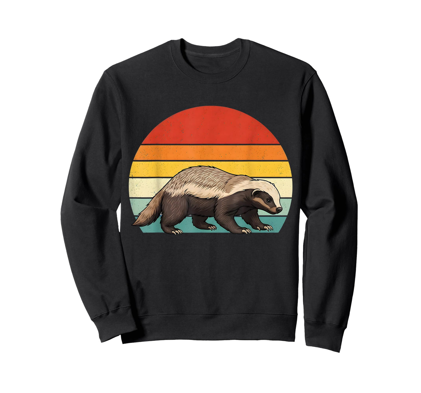 Vintage Honey Badger Retro Wildlife Animal Lover Men Women T-Shirt