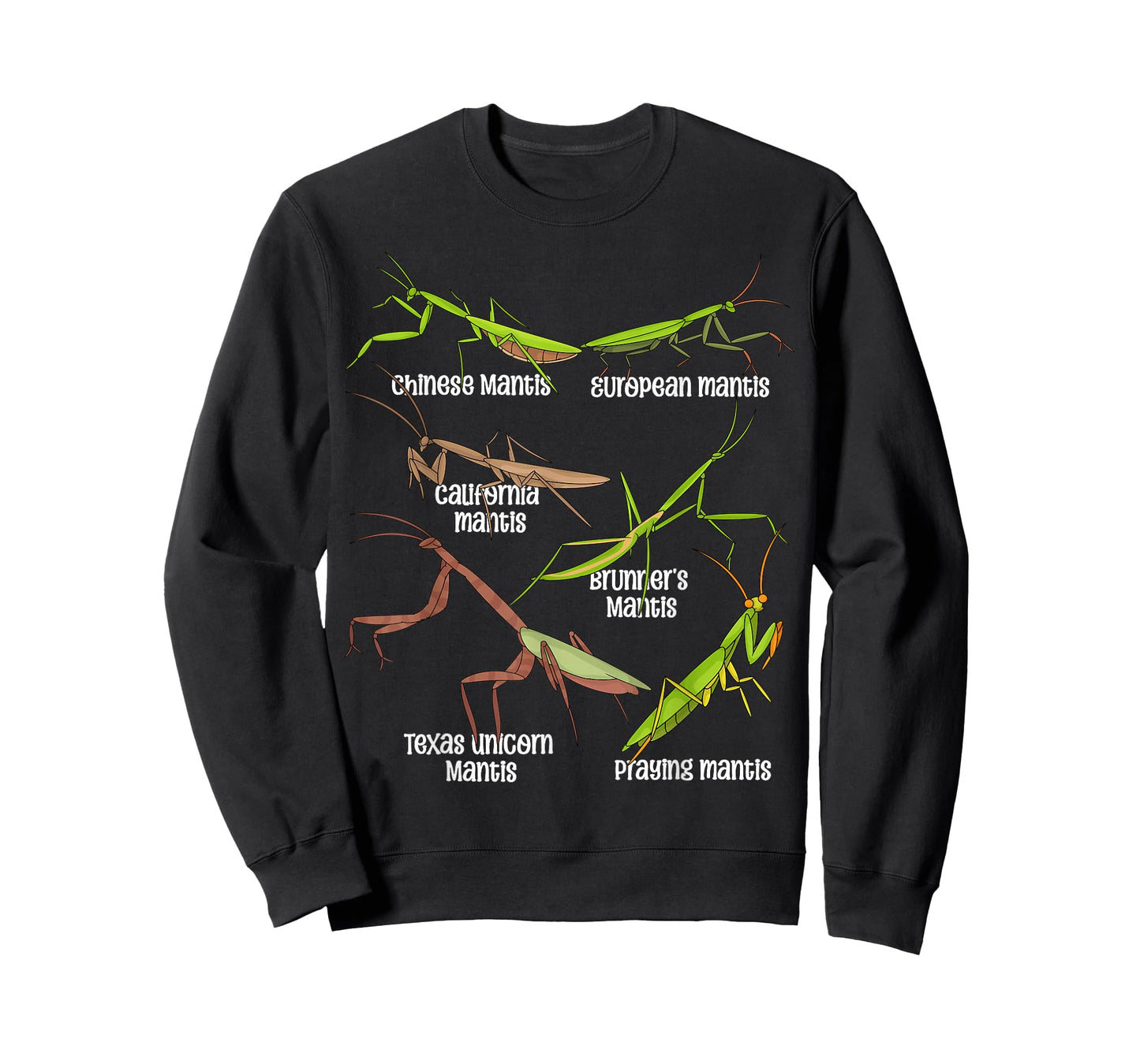 Praying Mantis Lover Kids Insects Species Praying Mantis T-Shirt