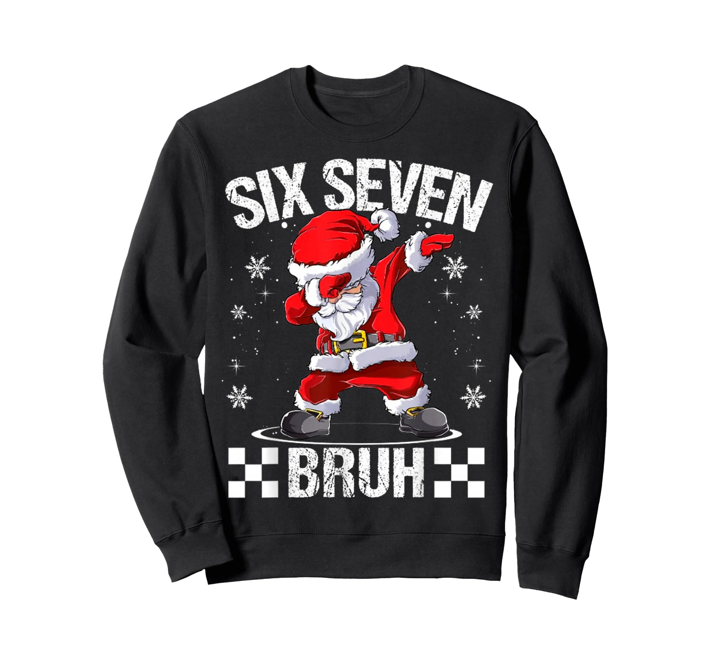 Six Seven Bruh 6-7 Meme Xmas Matching Pjs Christmas T-Shirt