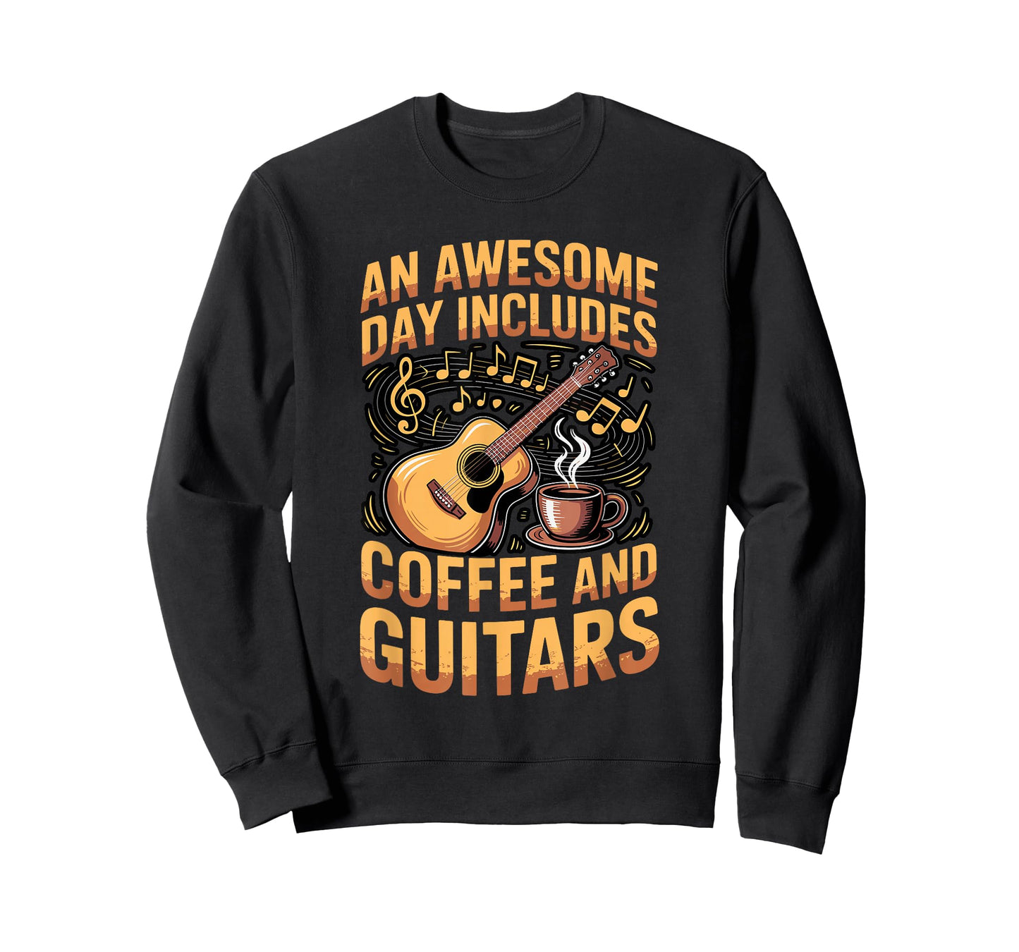 Coffee and Guitars Composer Music Instrument Musician Guitar T-Shirt
