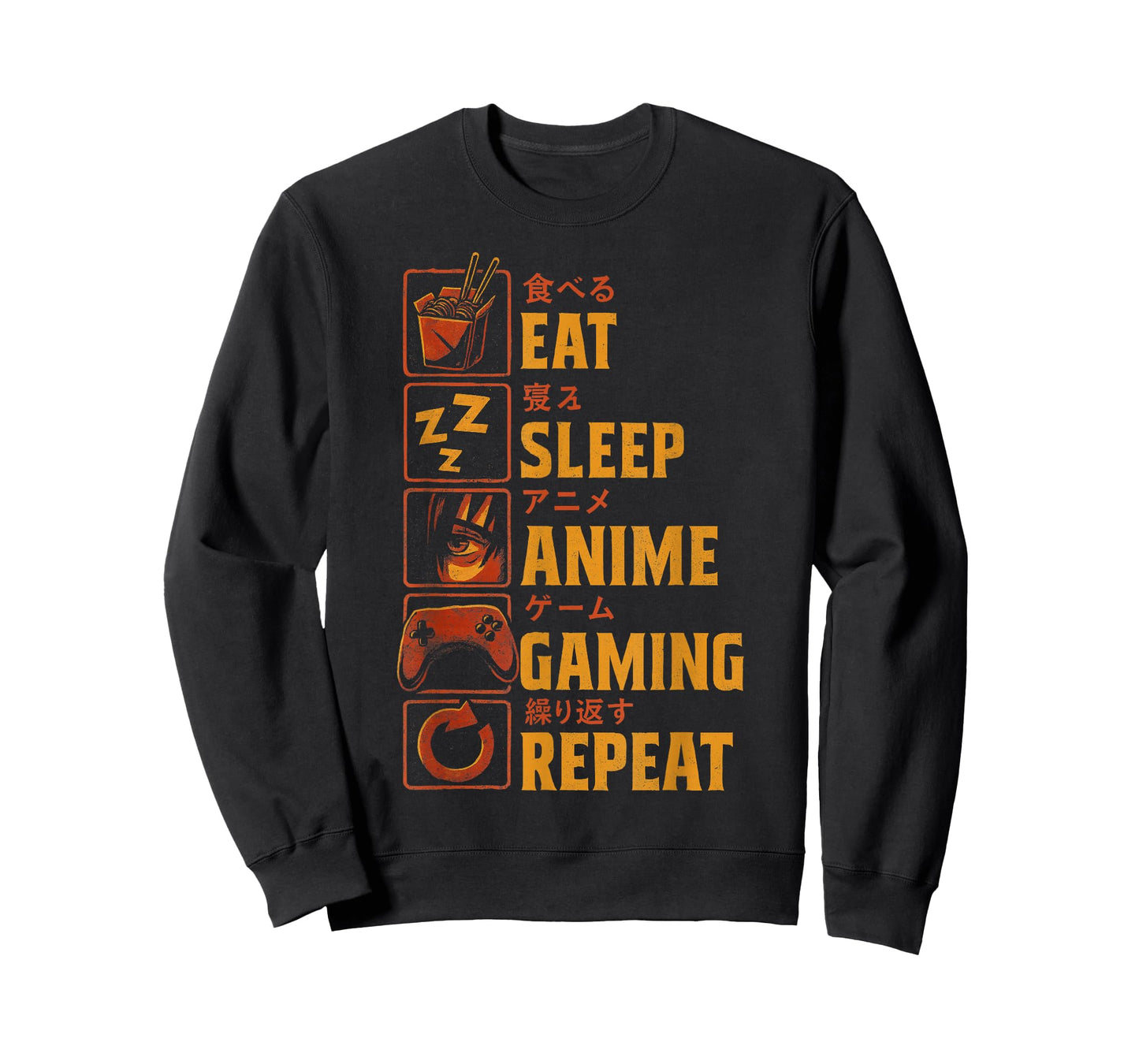 Funny Gamer Anime Graphic Tee Men Boys Teens Video Gaming T-Shirt