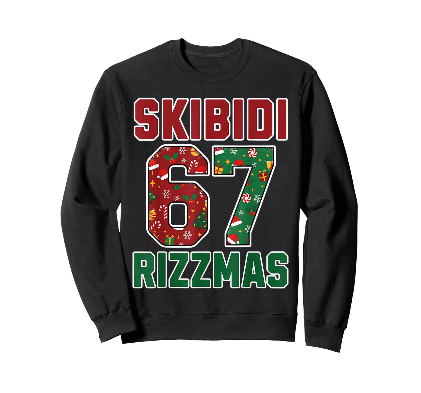 Rizz Christmas 67 Funny Xmas Gen Alpha Skibidi Rizzmas 67 T-Shirt