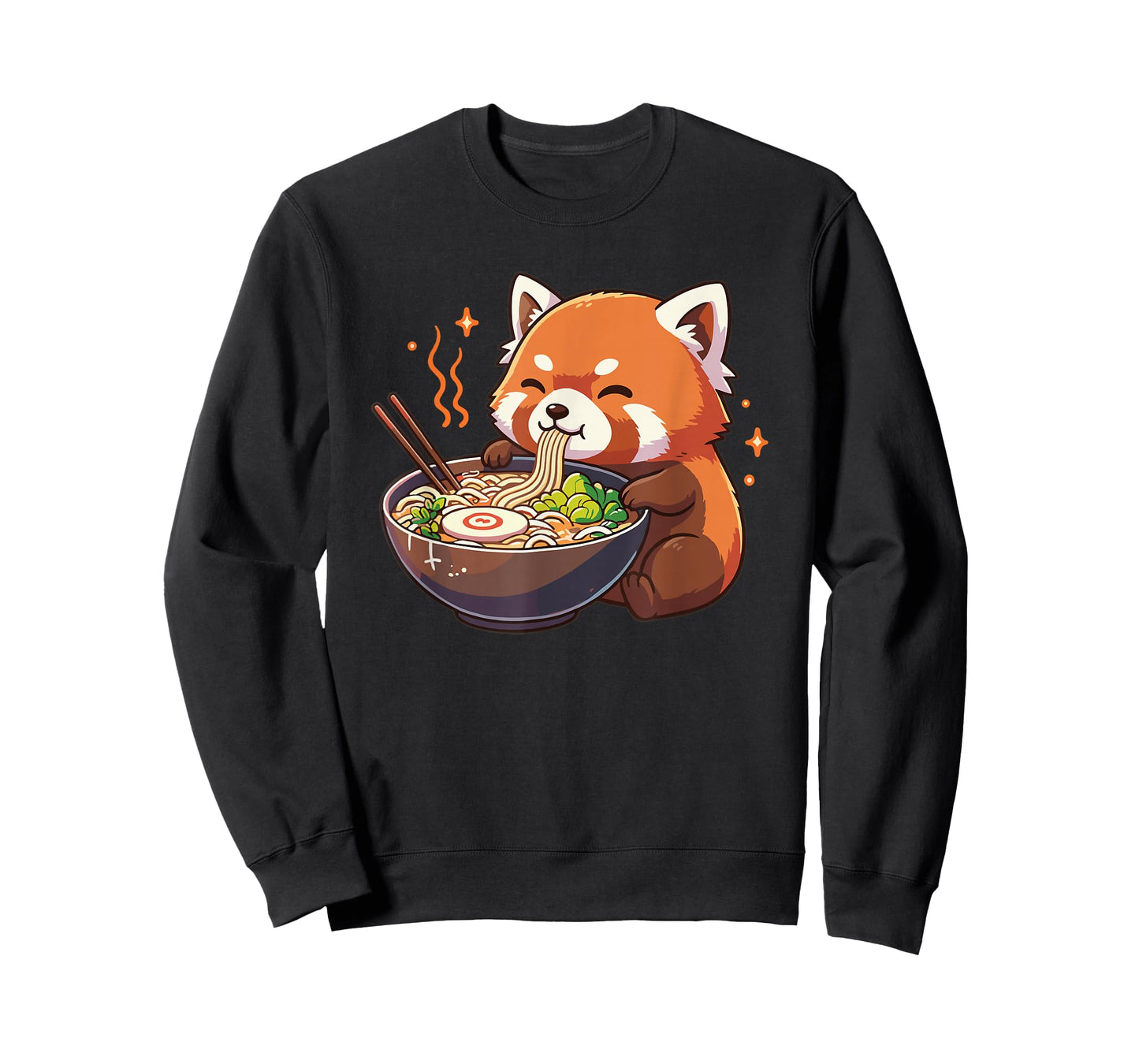 Red Panda with Noodles Ramen Kawaii Red Panda T-Shirt