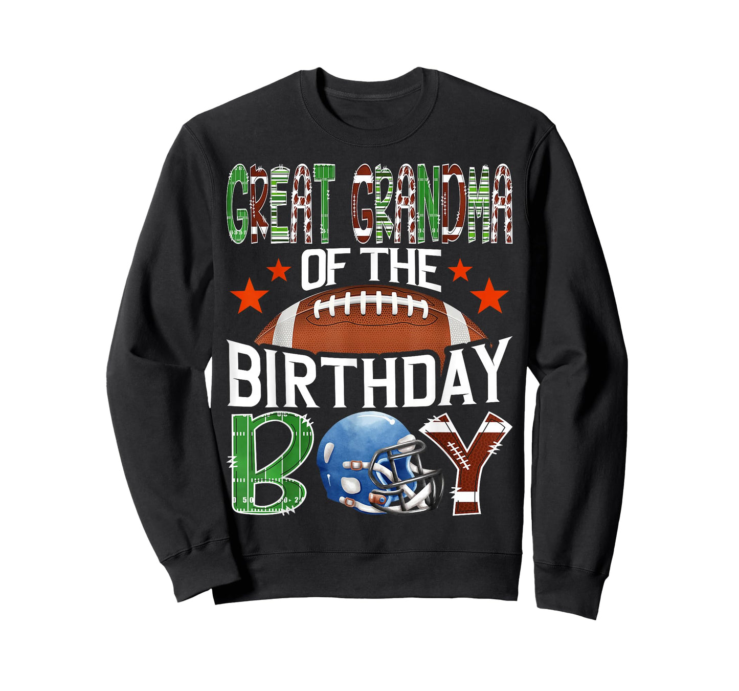 Great Grandma of The Birthday Boy Game Day Football Lover T-Shirt