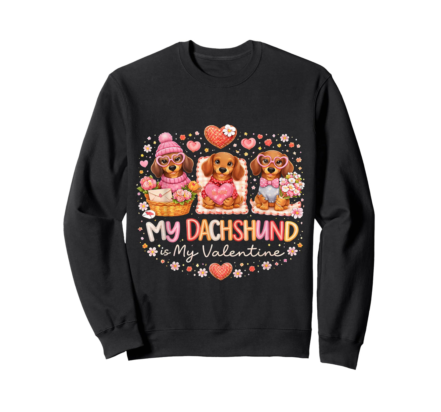 Dachshund Valentine Gift for Dog Lovers and Pet Owners T-Shirt