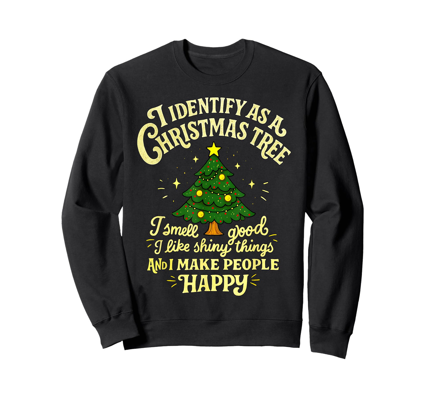 Funny I Identify as a Christmas Tree T-Shirt