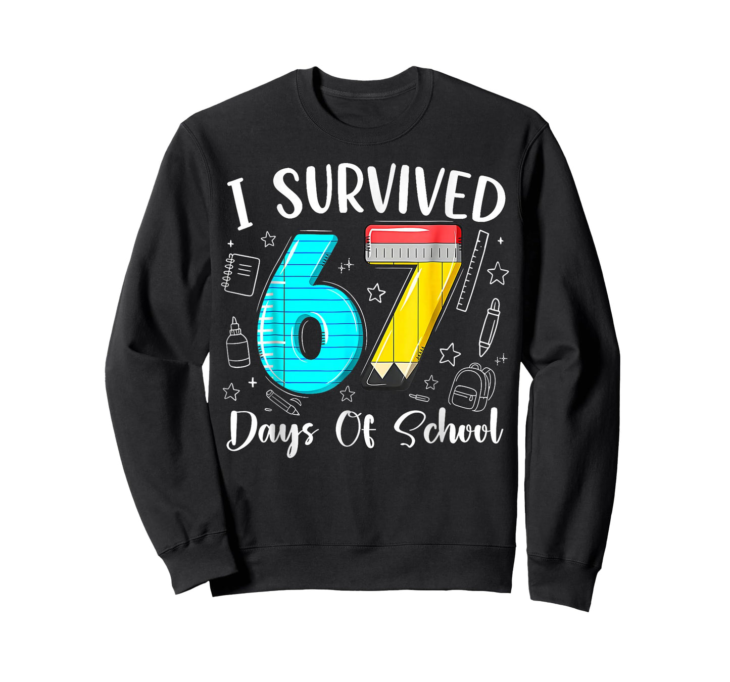 I Survived 67 Days of School Funny 67 Meme Teacher Student T-Shirt