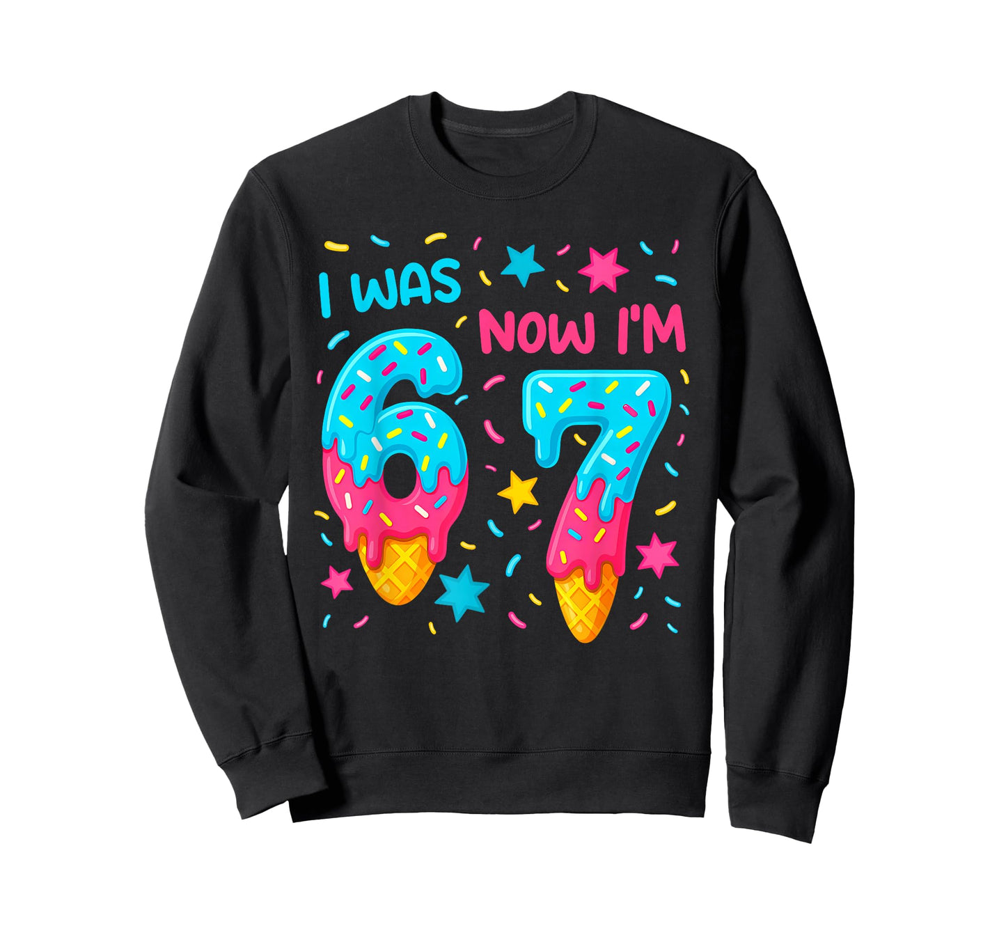 7 Year Old Birthday Shirt was 6 Now I'm 7 67 Funny for Kids T-Shirt