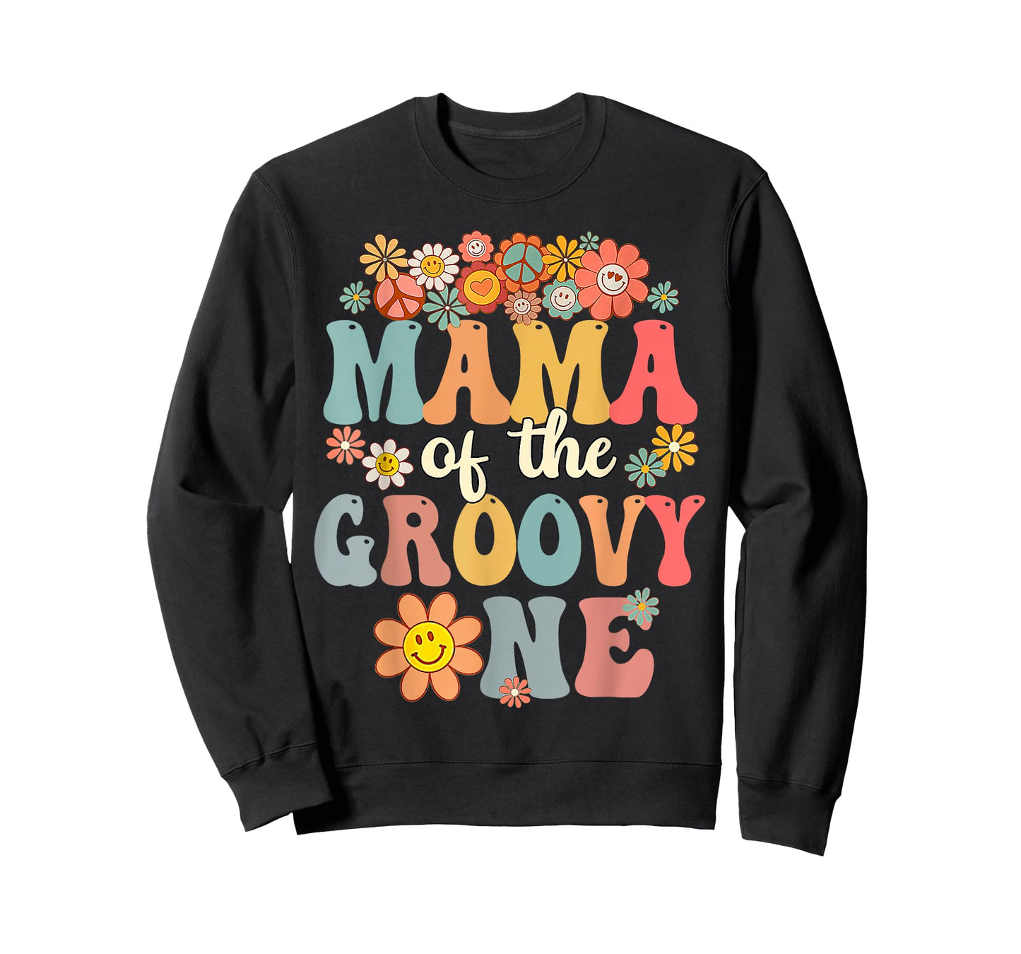 Retro Mama of Groovy One Matching Family 1st Birthday T-Shirt