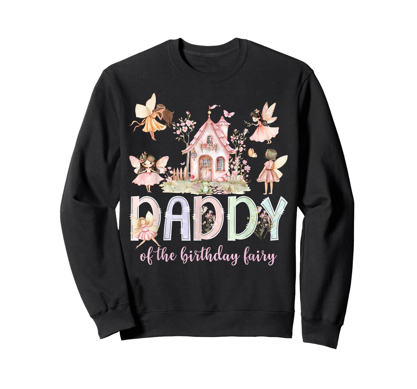 Daddy of The Birthday Fairy Girl Magical Family Matching T-Shirt
