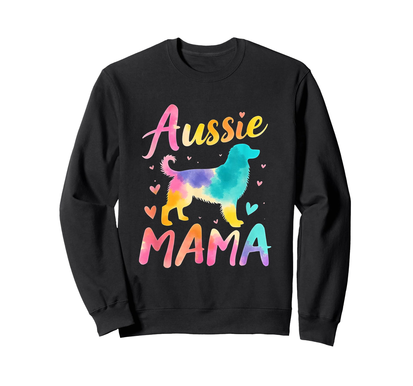 Australian Shepherd Mama Colorful Australian Shepherd Mom T-Shirt
