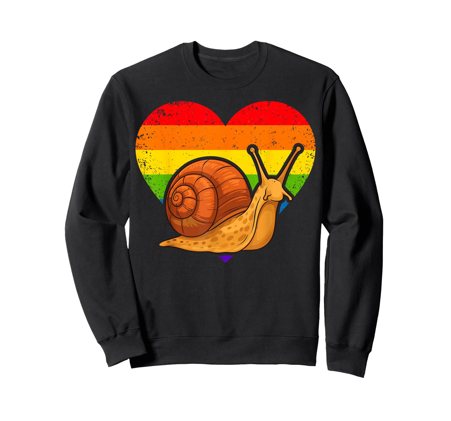 Snail Rainbow Heart T-Shirt