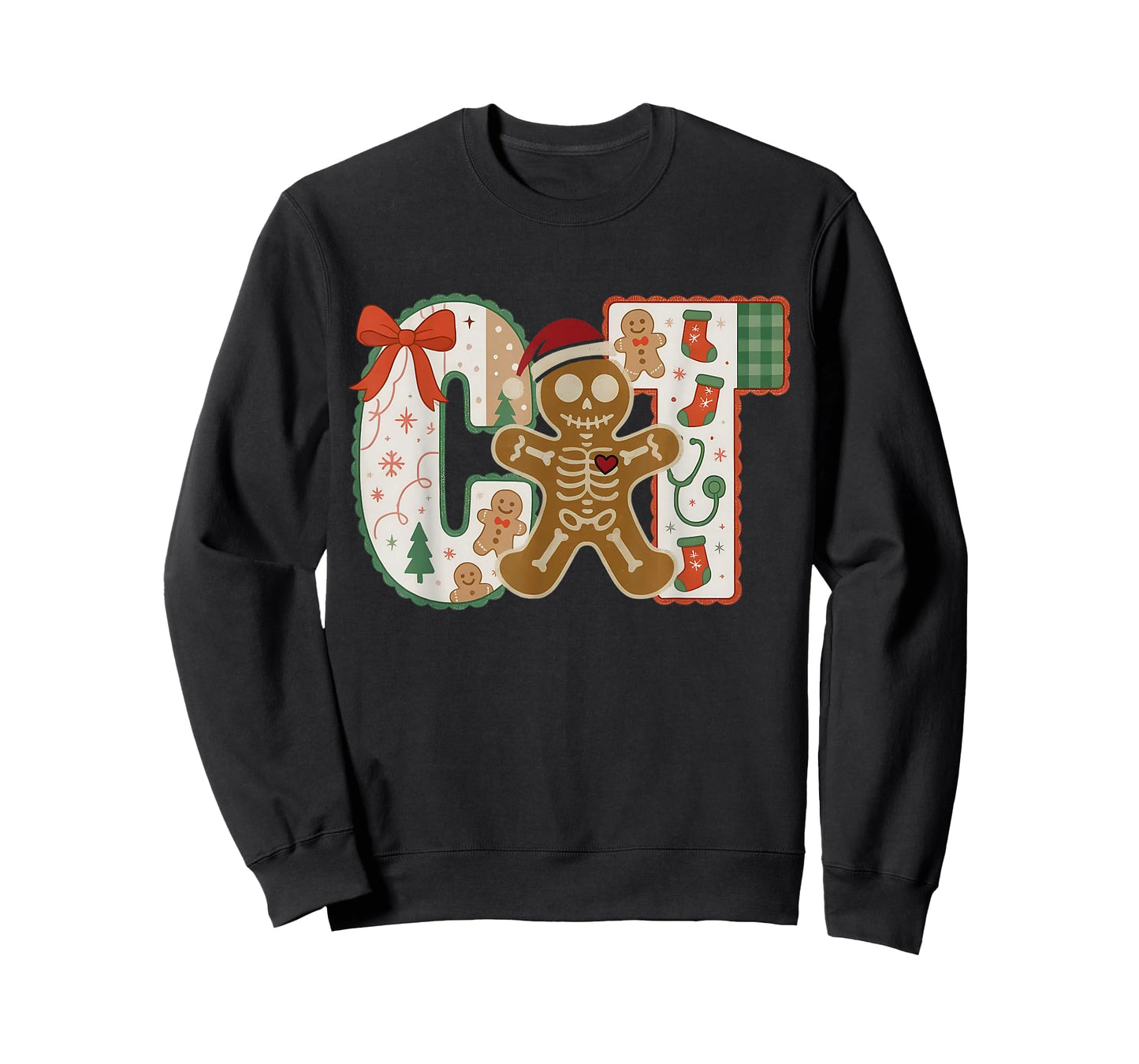Gingerbread CT Technologist CAT Scan Tech Radiology Xmas T-Shirt