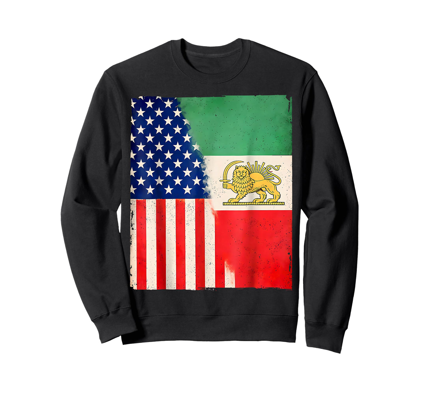 Persian American Flag USA Persia Roots Heritage T-Shirt