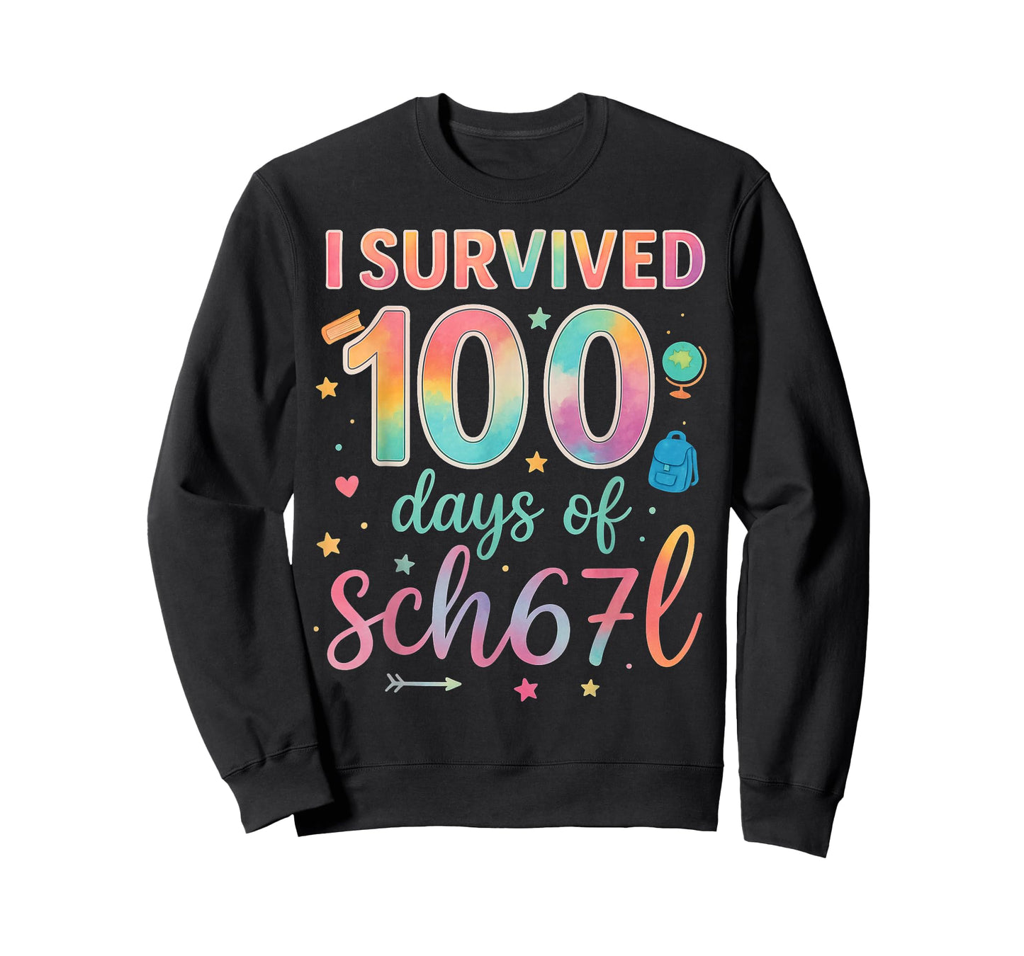 I Survived 100 Days of School 67 Funny Teacher Student T-Shirt