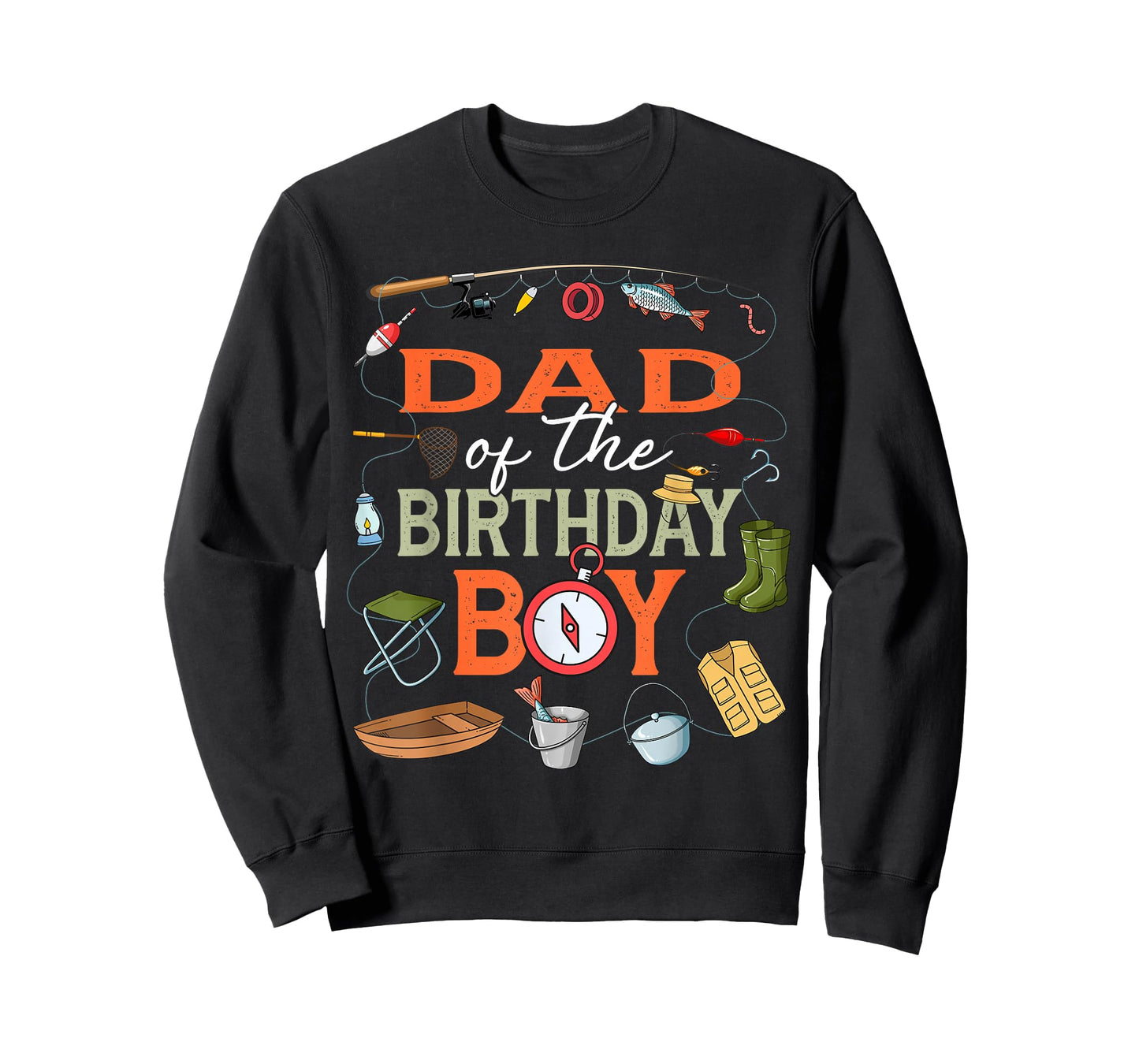 Dad of The Birthday Boy Fishing First Birthday Party T-Shirt