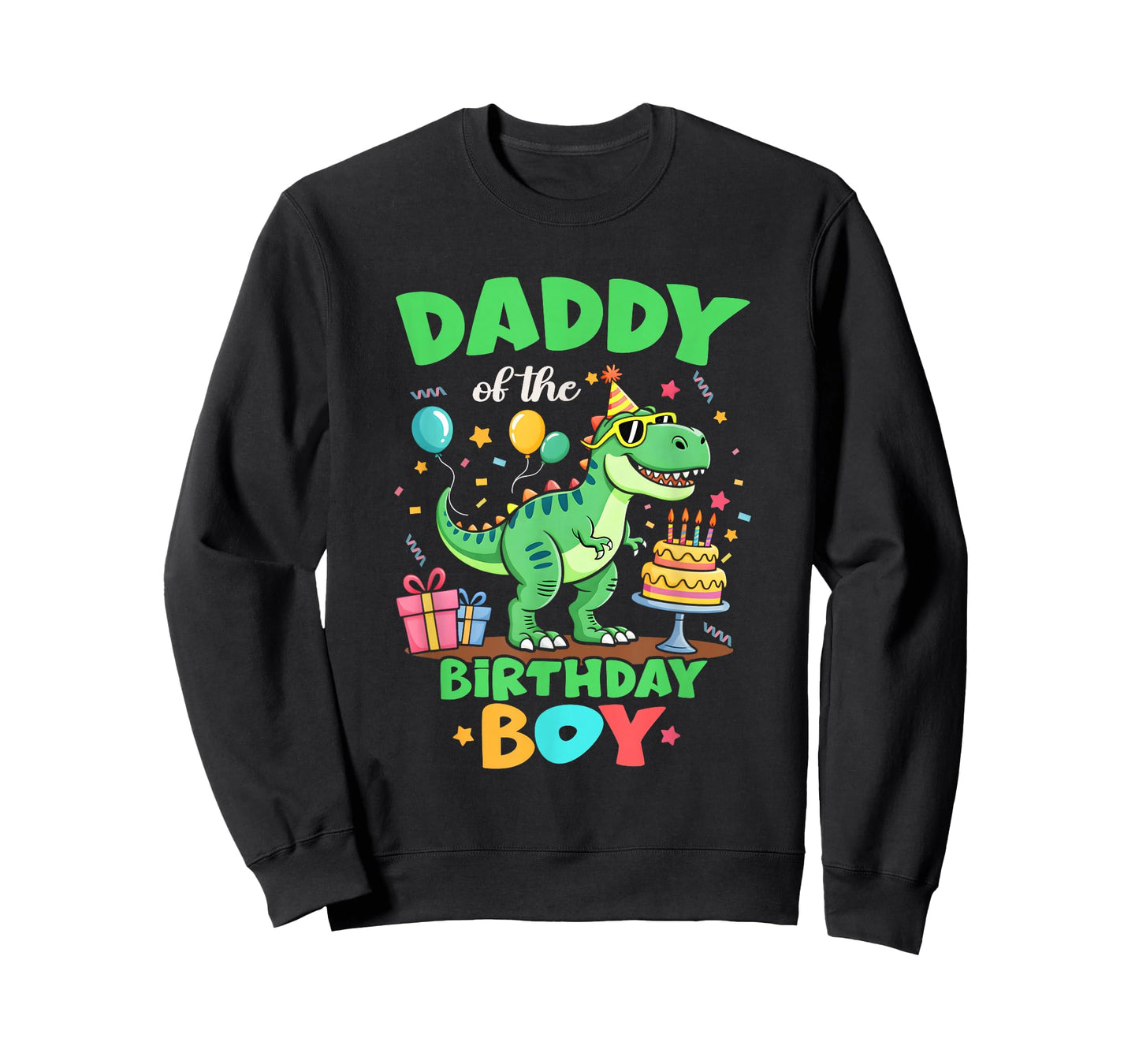 Daddy of The Birthday Boy T Rex Dinosaur Family Party T-Shirt
