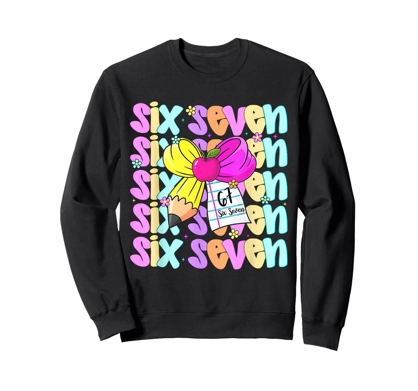 67 Shirt for Teachers 6 7 Meme Women Teacher Six Seven T-Shirt