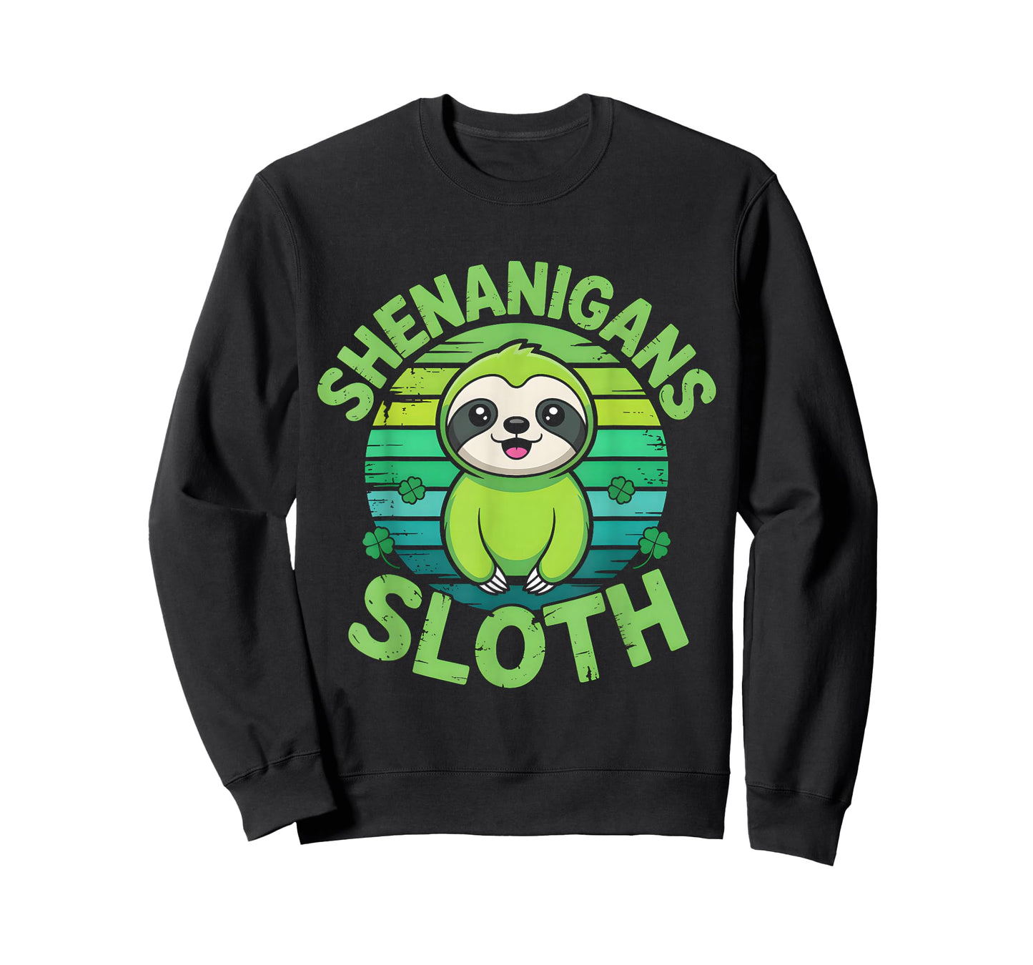Sloth St Patricks Day Sloth Shenanigans Cute Animal Lover T-Shirt