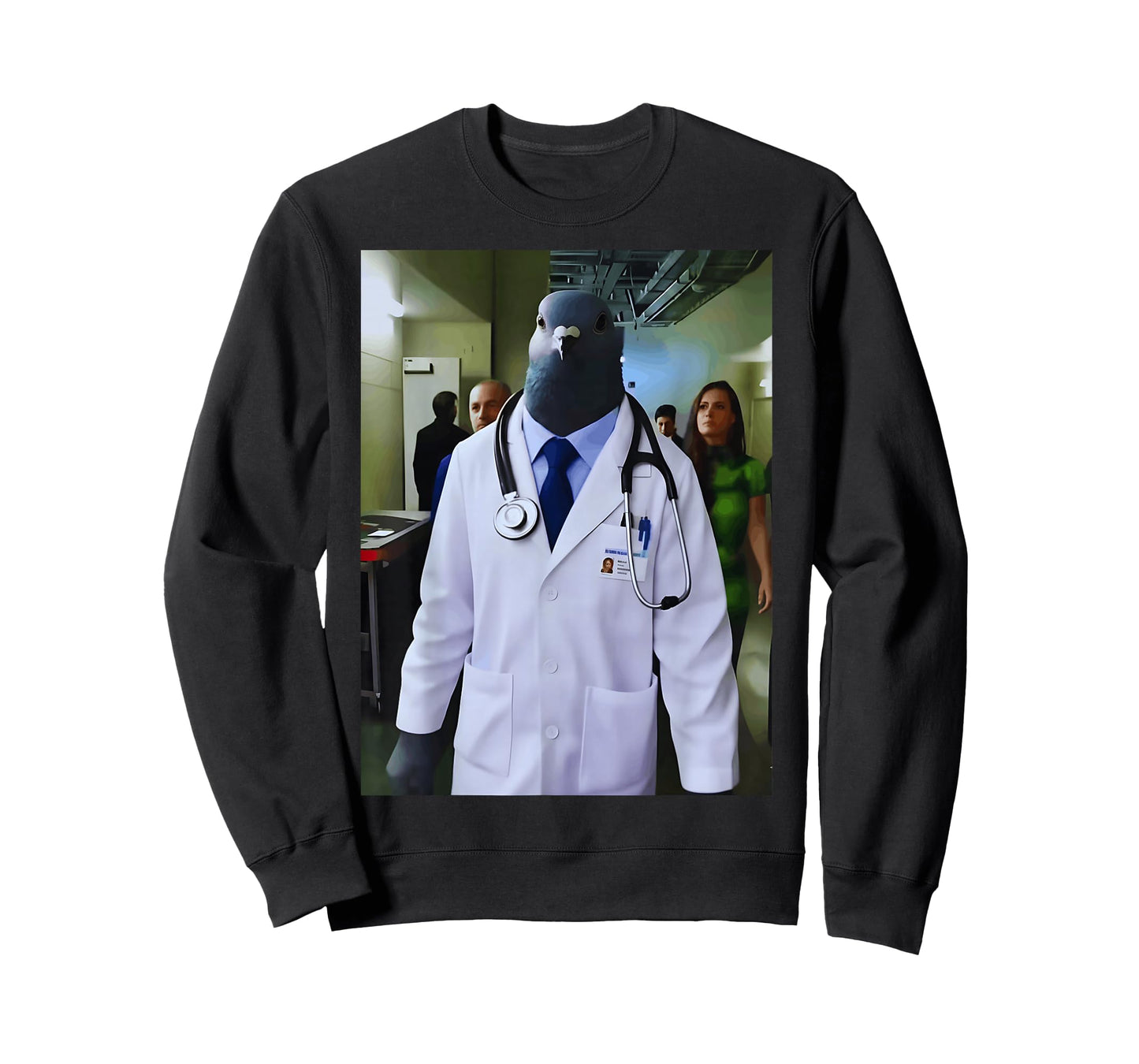 Pigeon Doctor Walking Down Hallway Meme T-Shirt