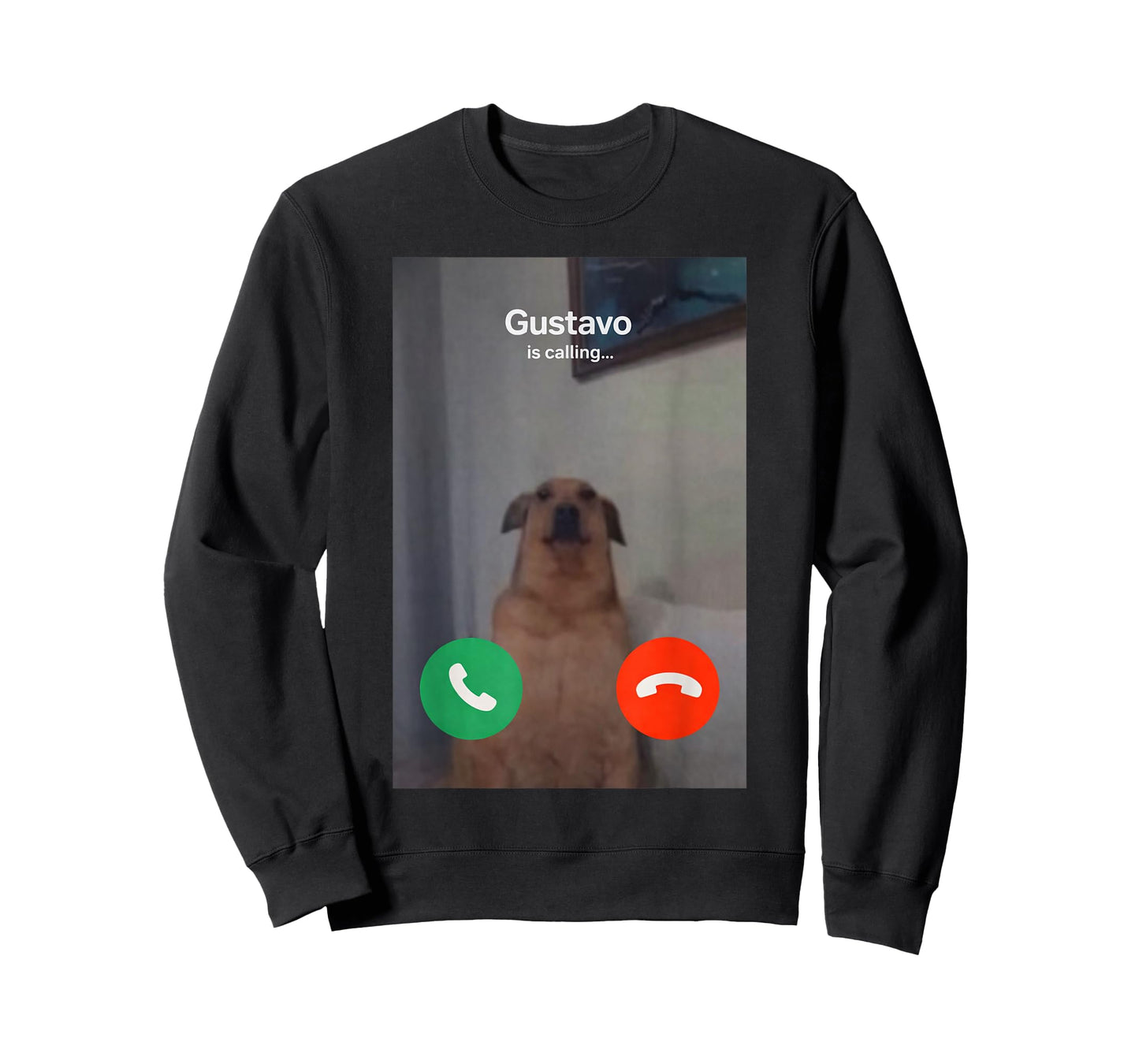 Gustavo The Dog is Calling Incoming Call Brainrot Memes GenZ T-Shirt