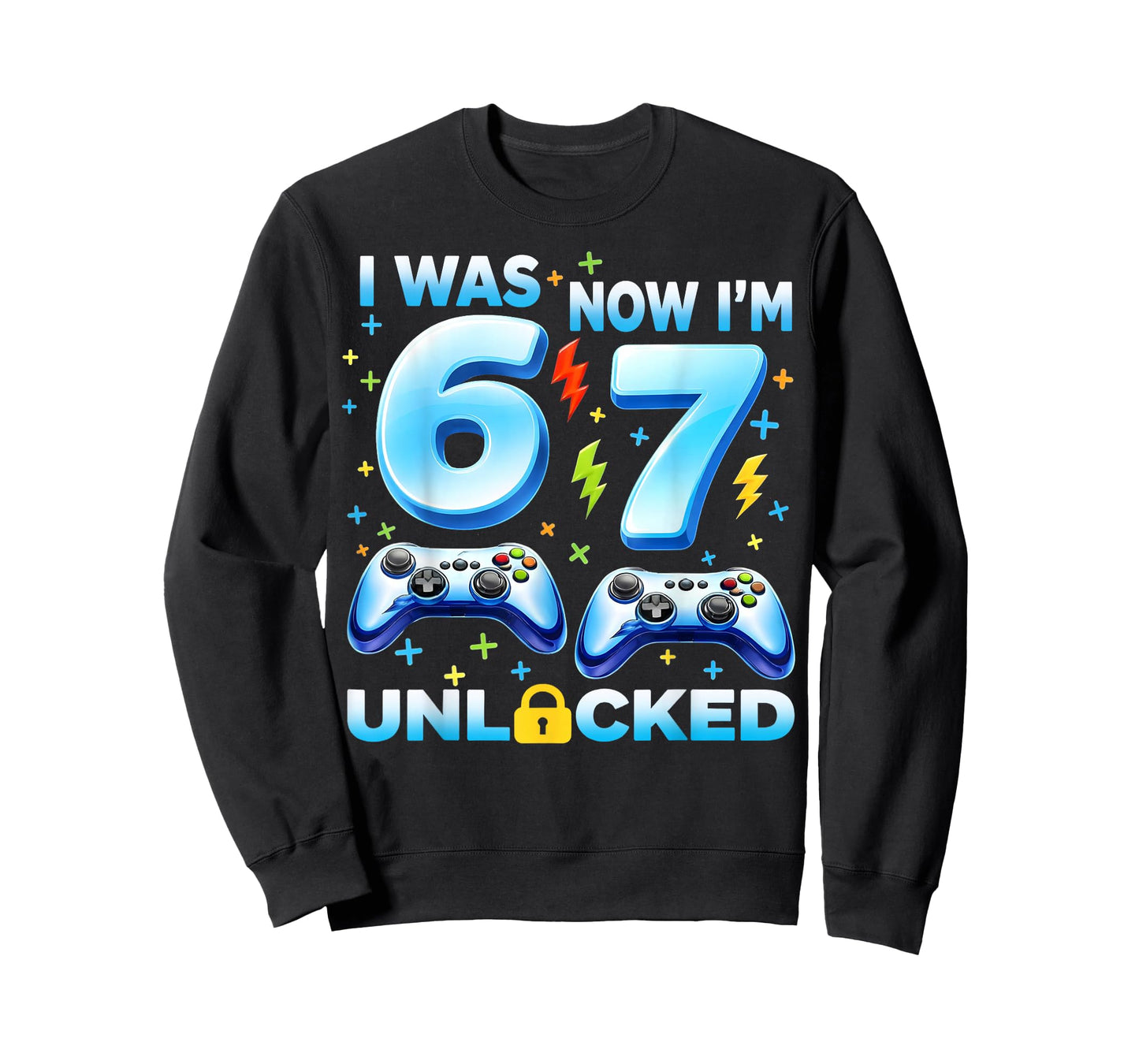 I was 6 Now I'm 7 Unlocked Gaming Boy Gifts for Boys Kids T-Shirt
