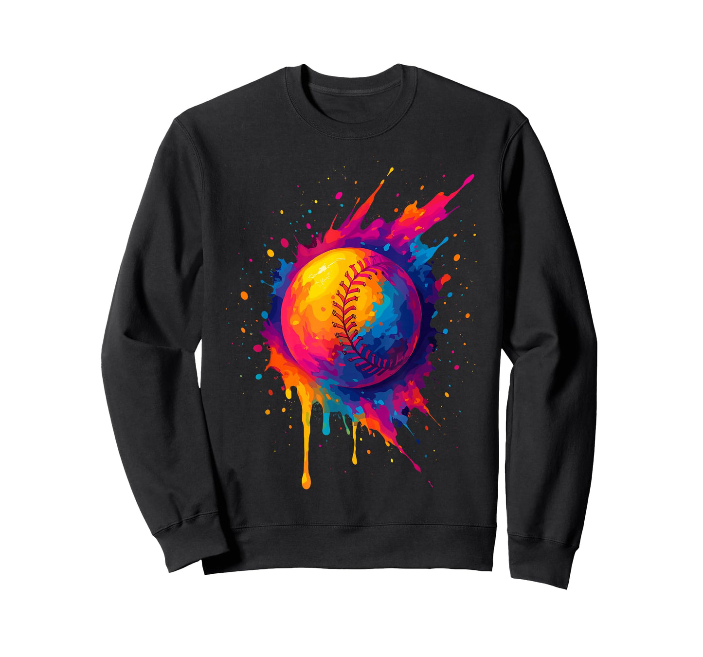 Color Splash Baseball Drip Shirt Graffiti Baseball Lifestyle T-Shirt