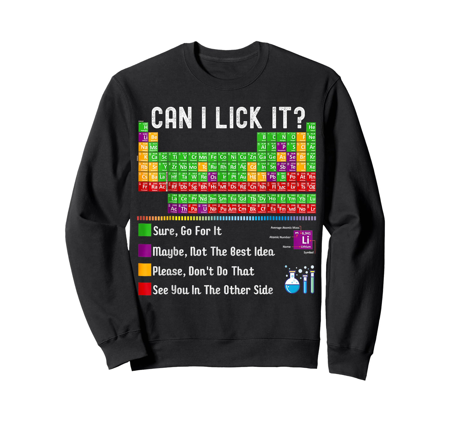 Can I Lick It Periodic Table Funny Science Teacher Student T-Shirt