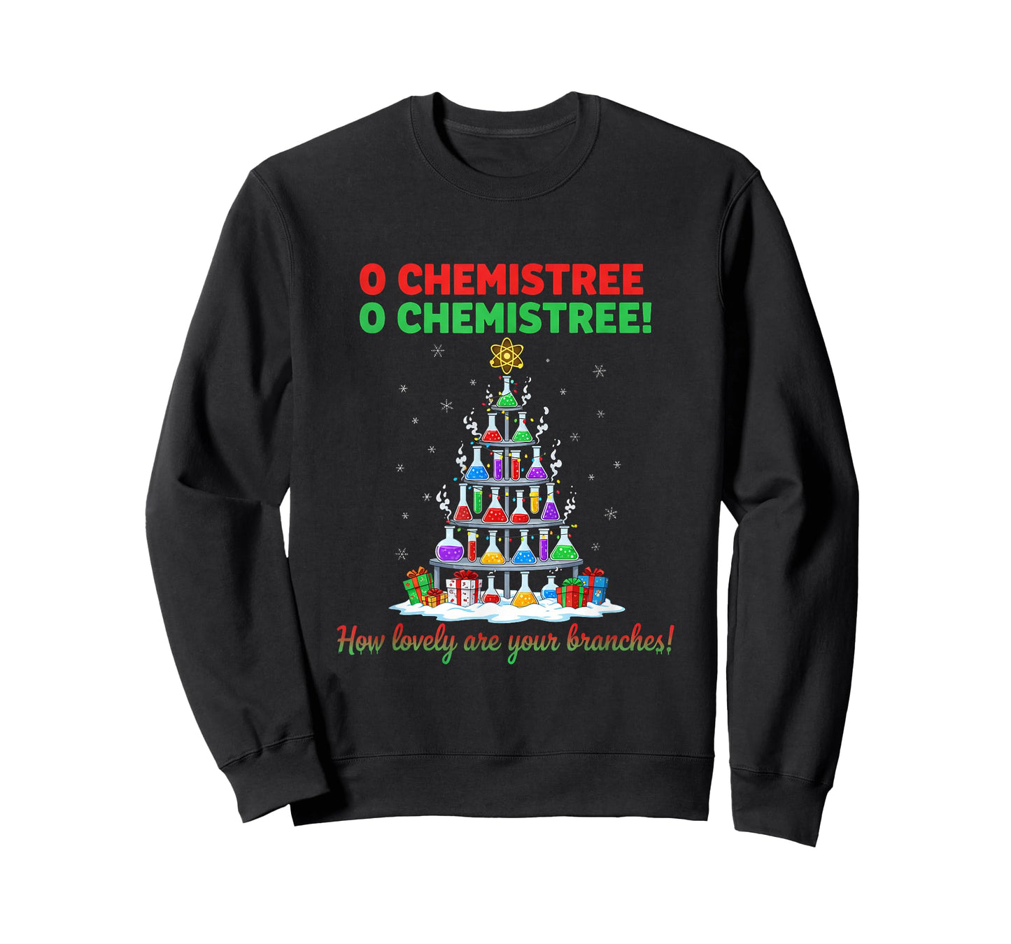 Oh Chemistree Christmas Funny Science Teacher T-Shirt