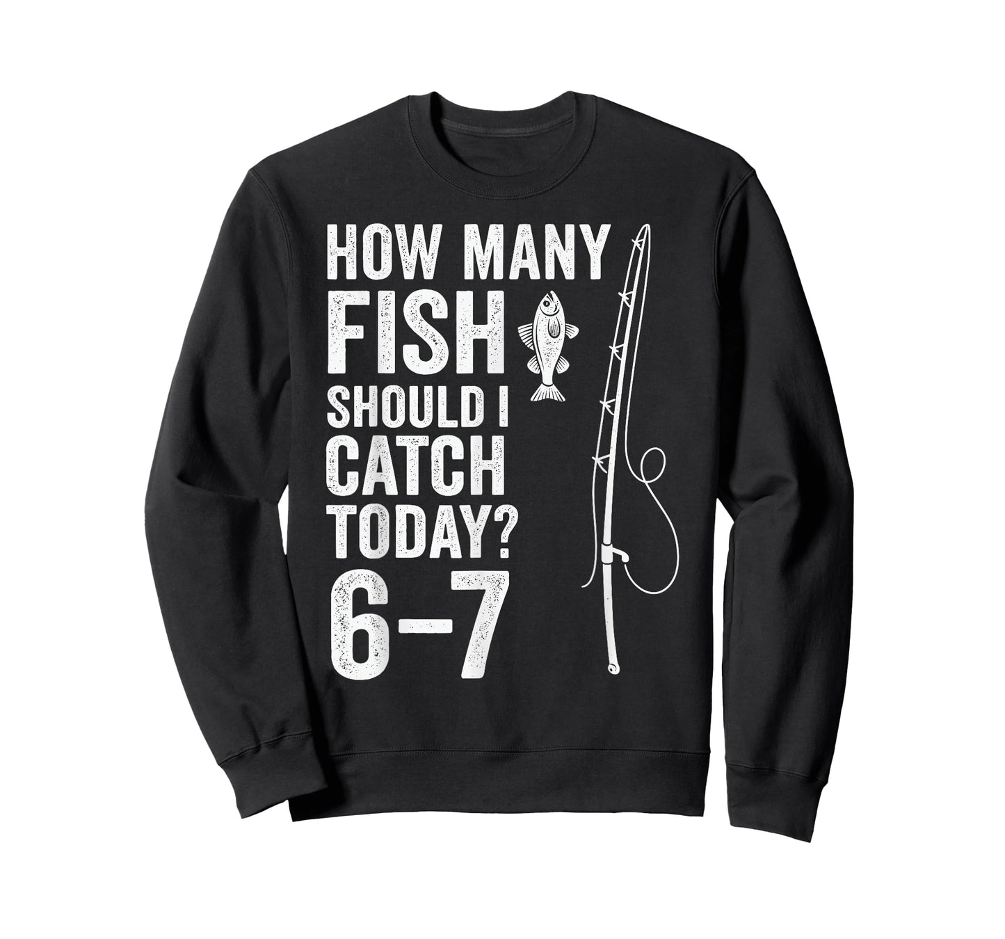 Six Seven Meme Fish Angler 6-7 Funny Fishing 67 T-Shirt