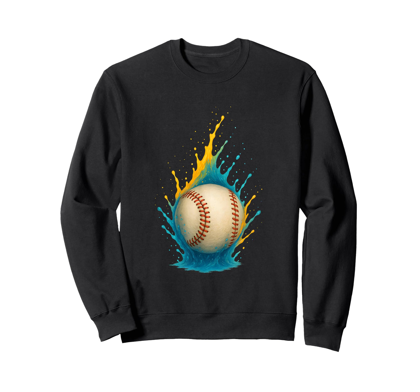 Baseball Splash Team Player for Kids Men Women T-Shirt