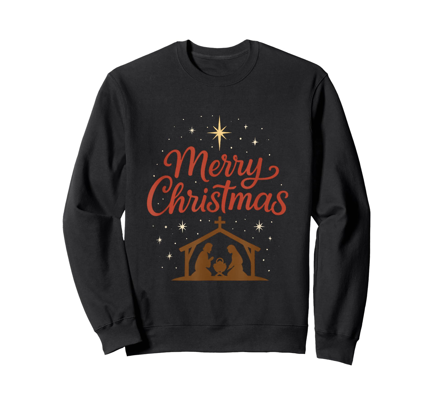 Merry Christ Mas Christian Christmas Jesus Christmas Family T-Shirt